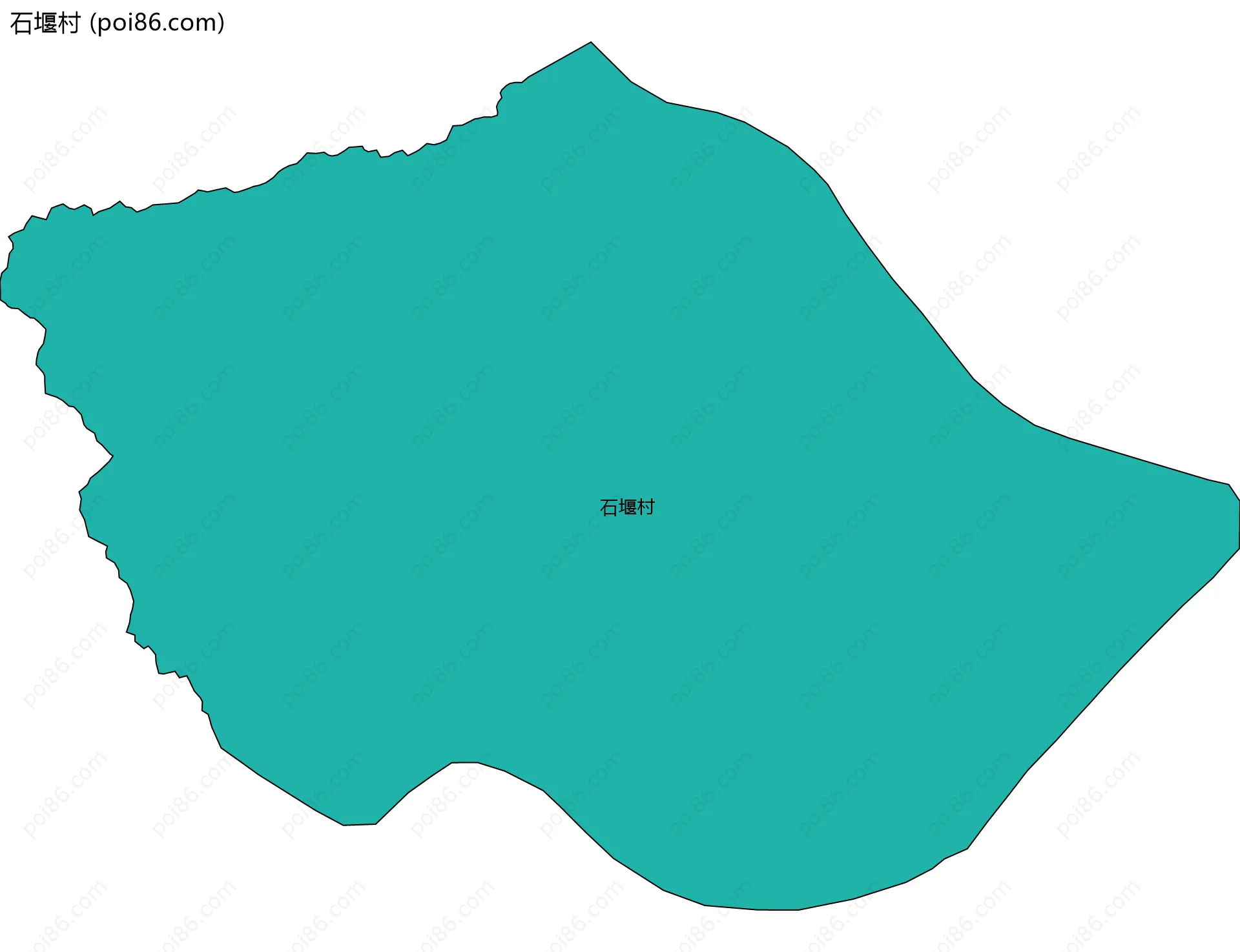 石堰村边界地图