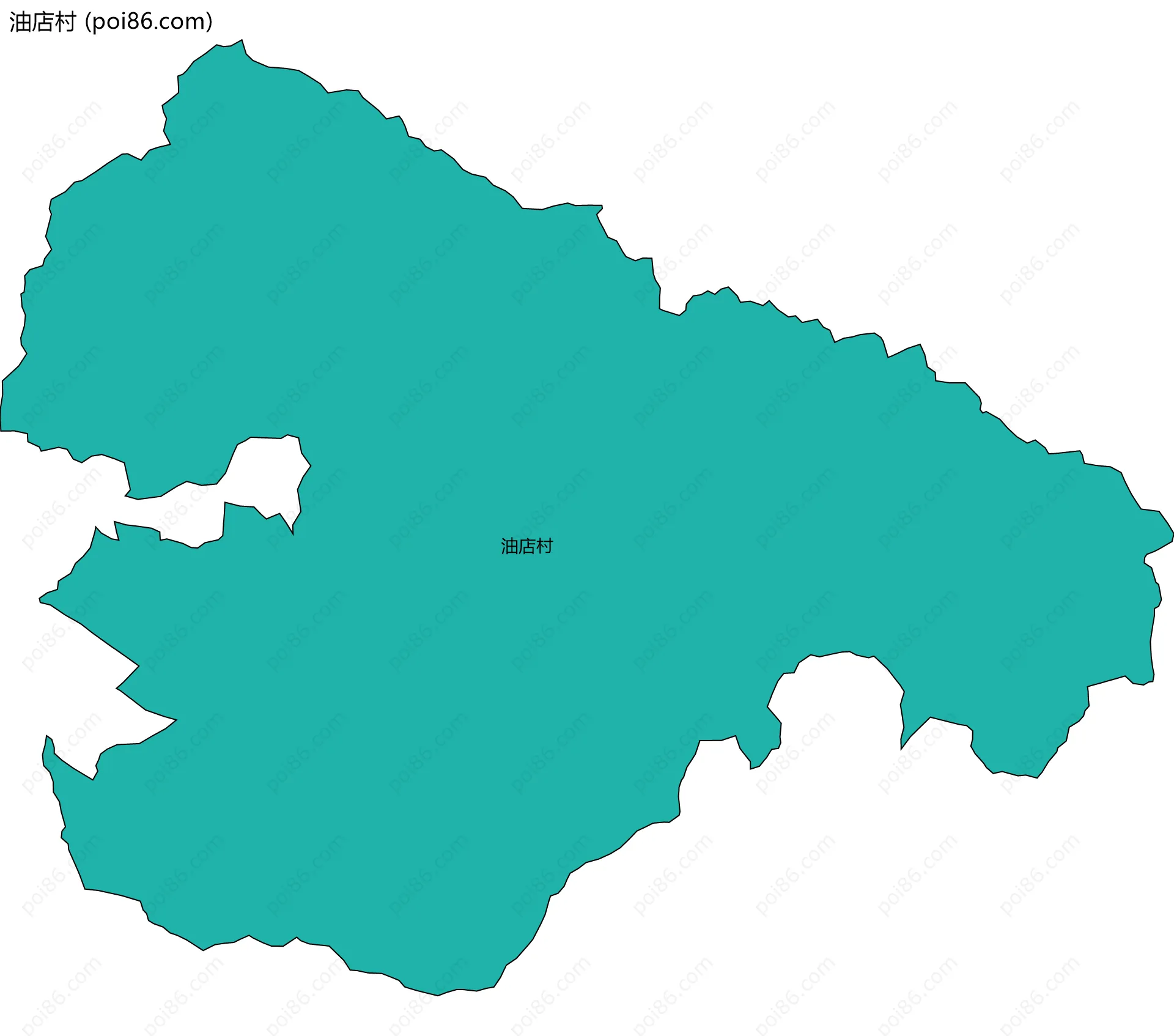 油店村边界地图