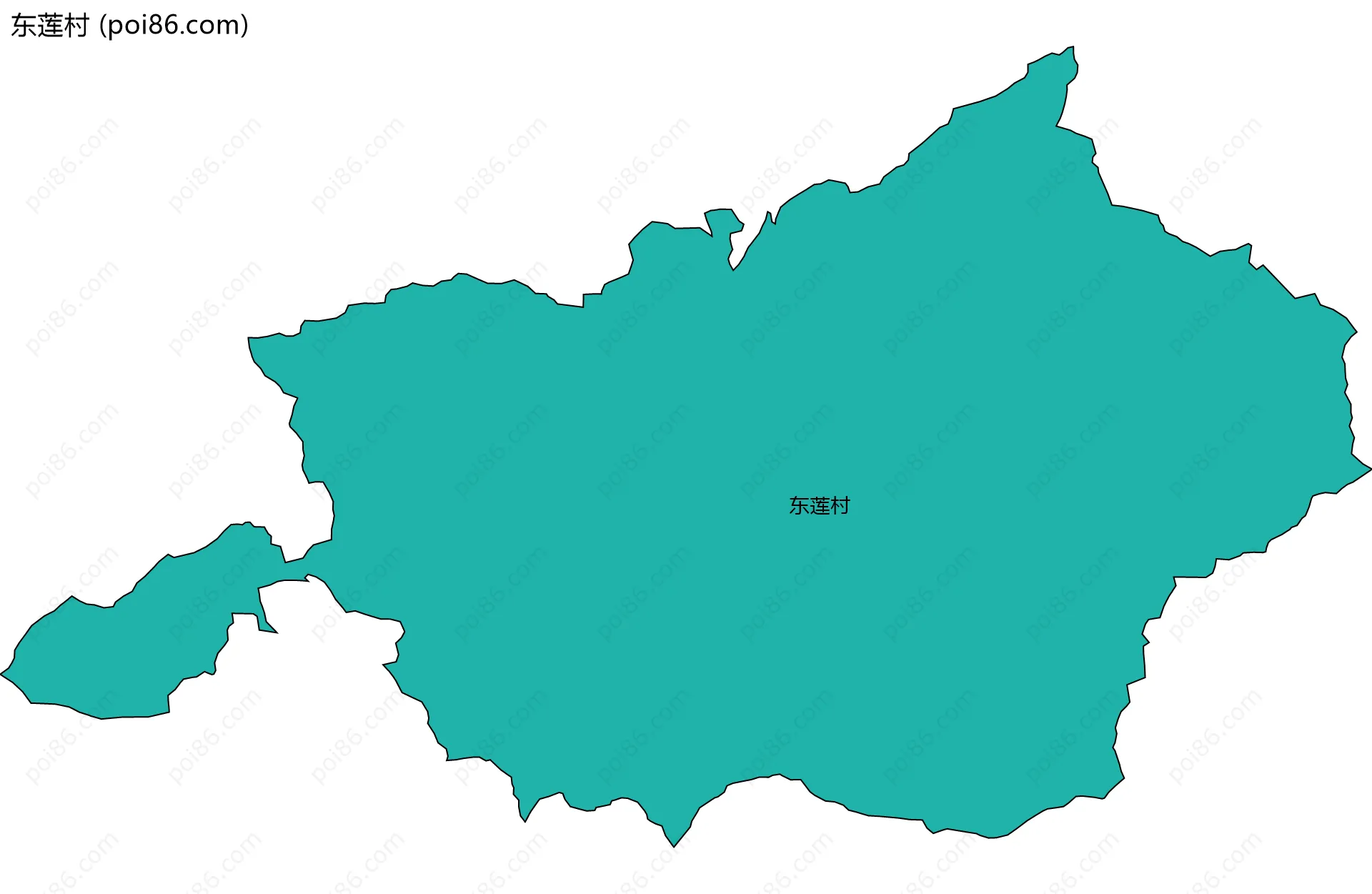 东莲村边界地图