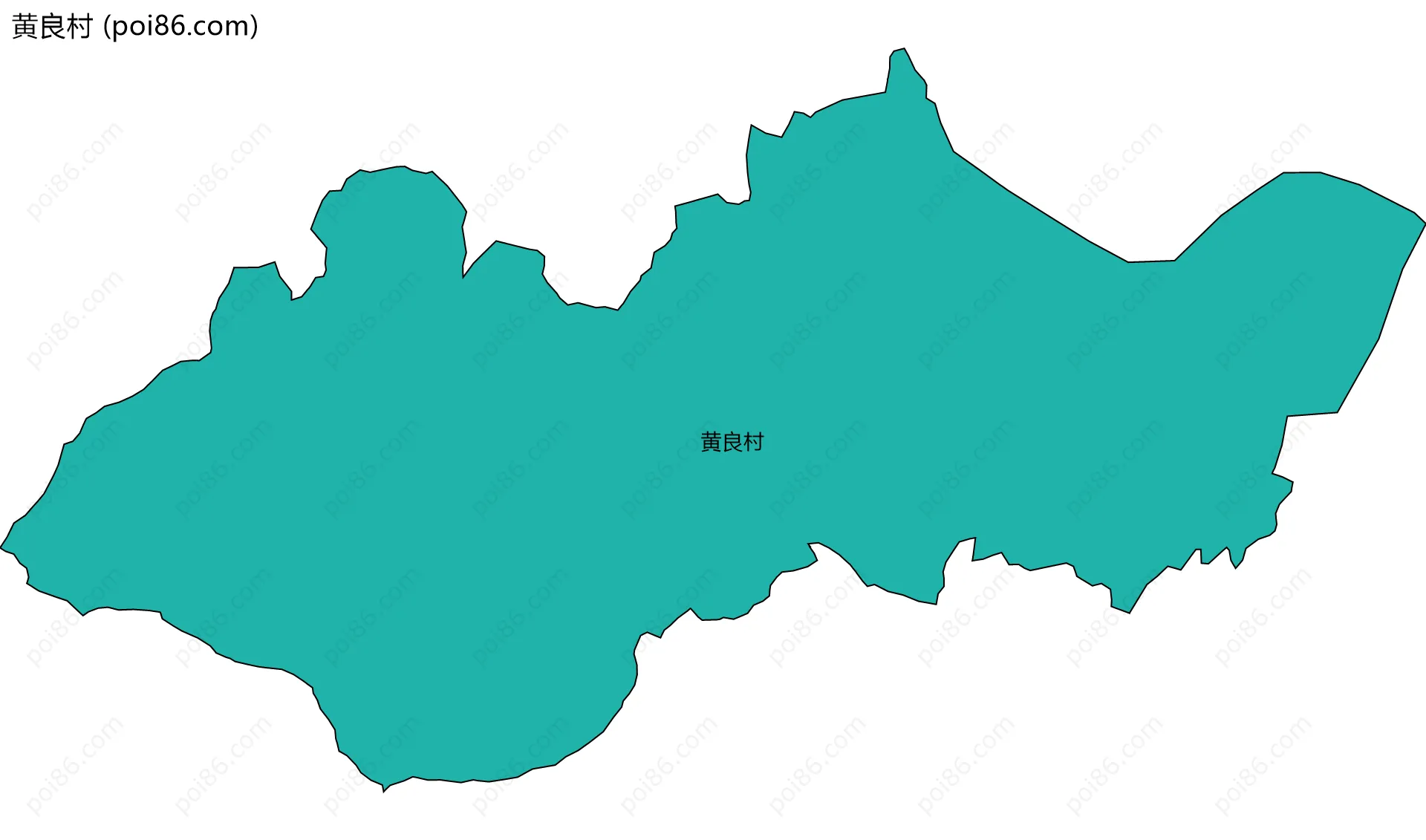 黄良村边界地图