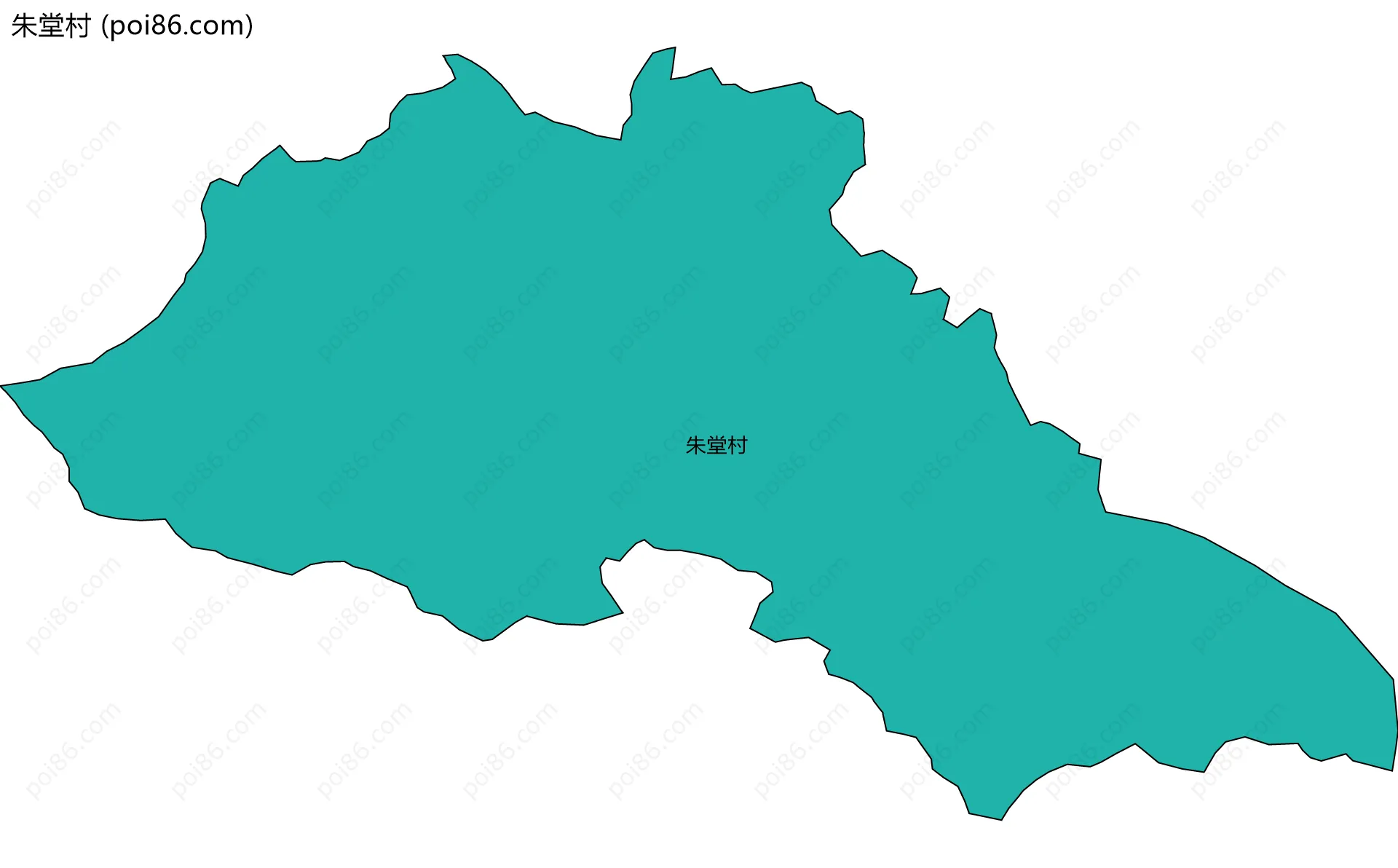 朱堂村边界地图