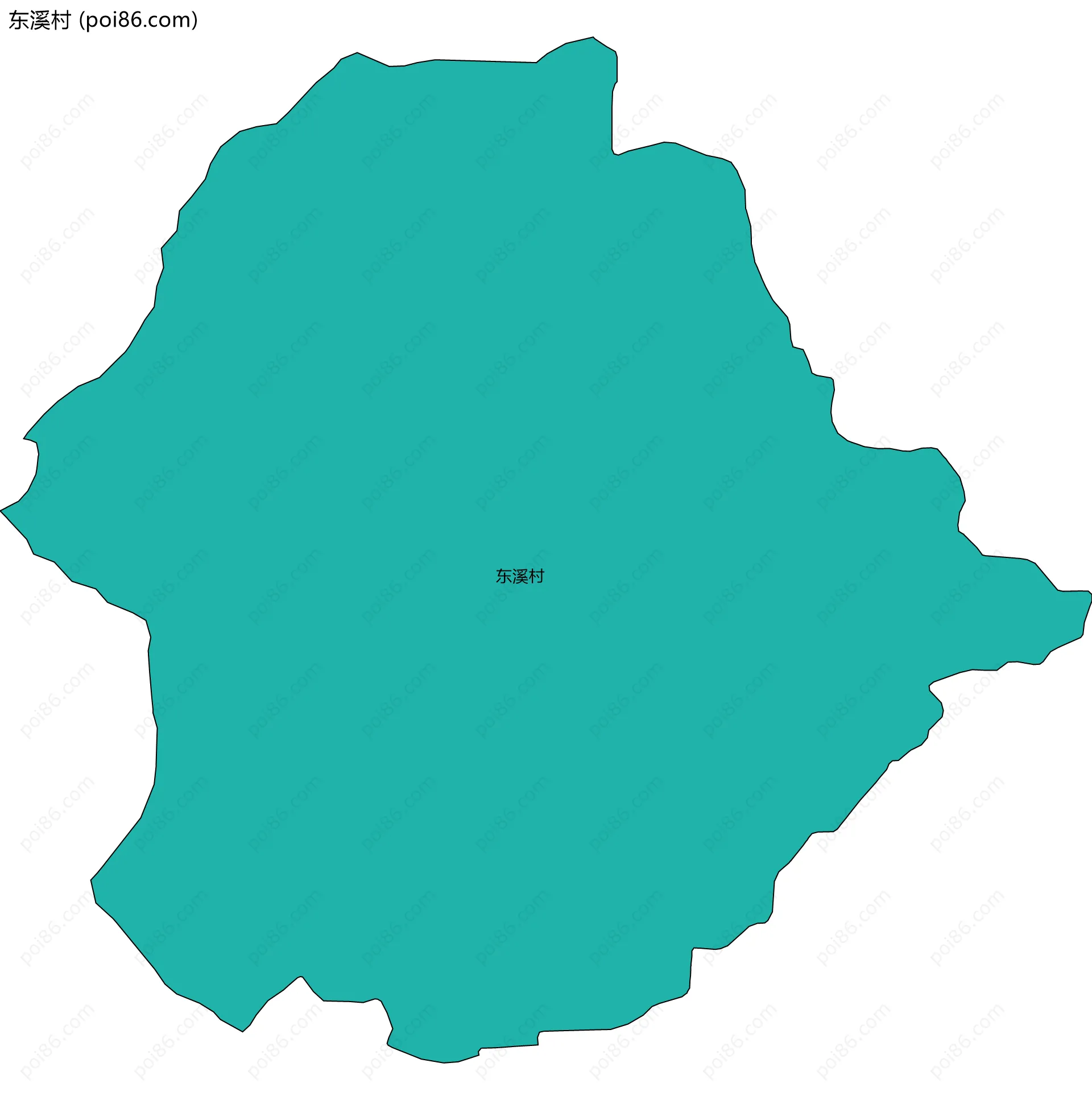 东溪村边界地图