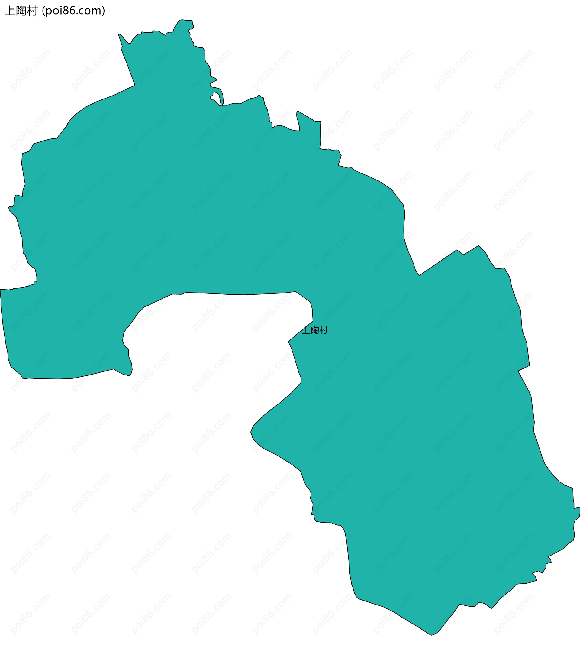 上陶村边界地图