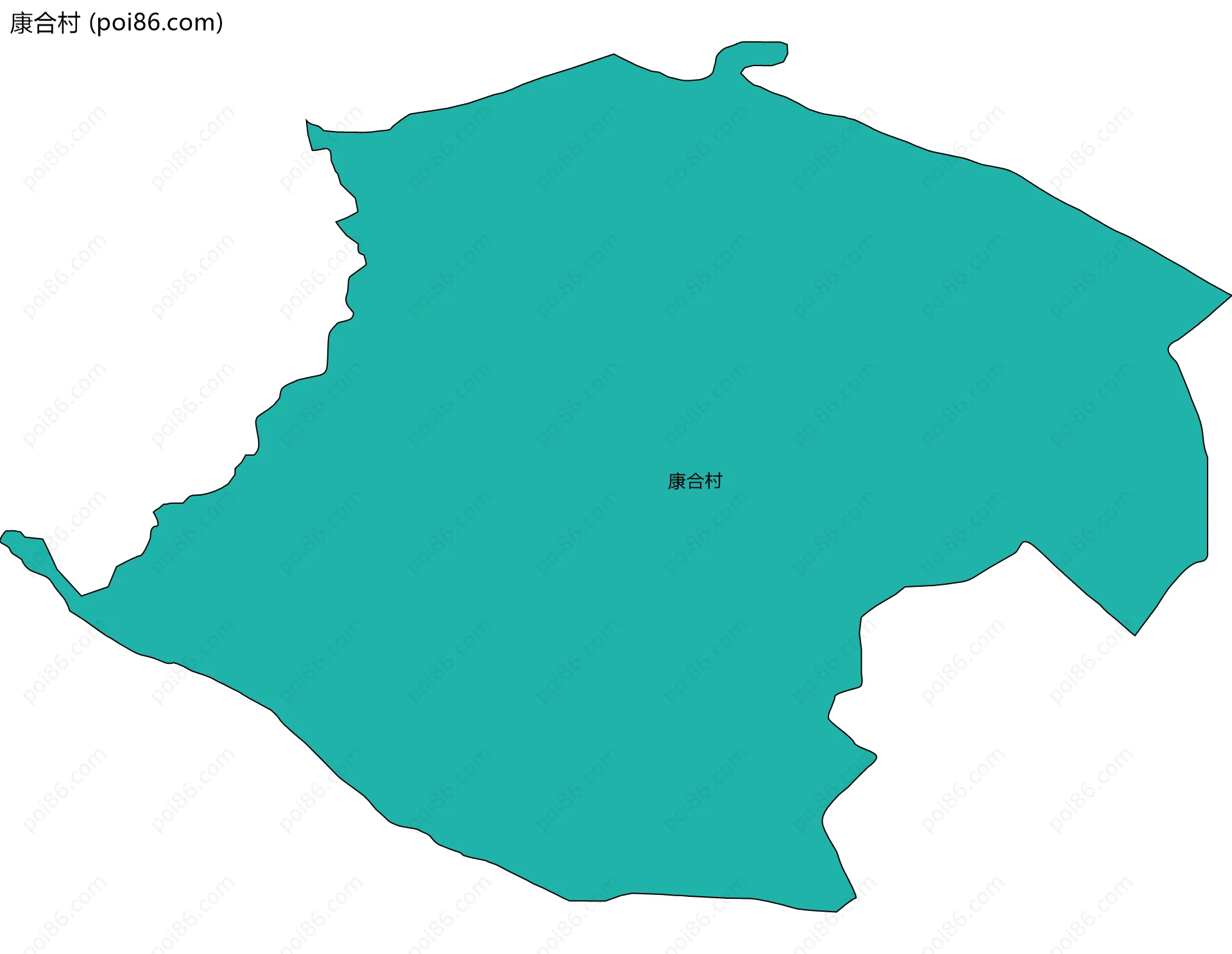 康合村边界地图