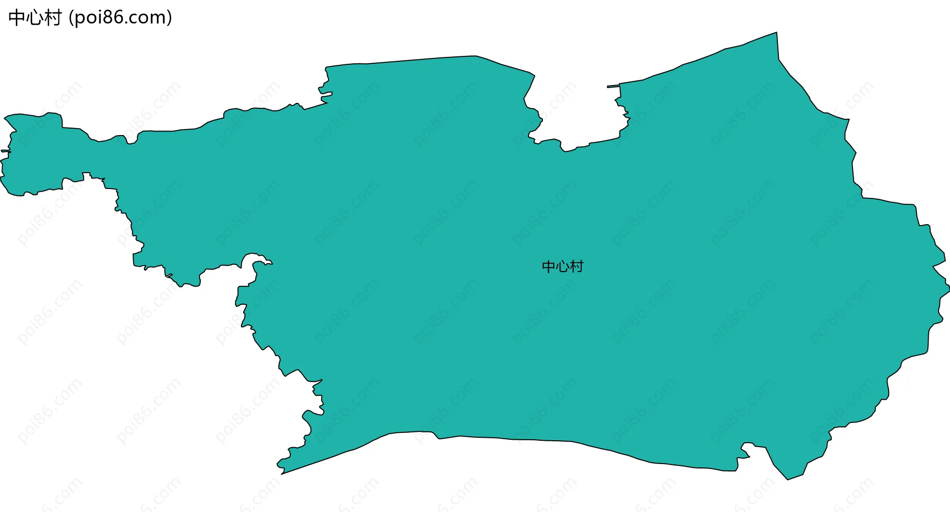 中心村边界地图