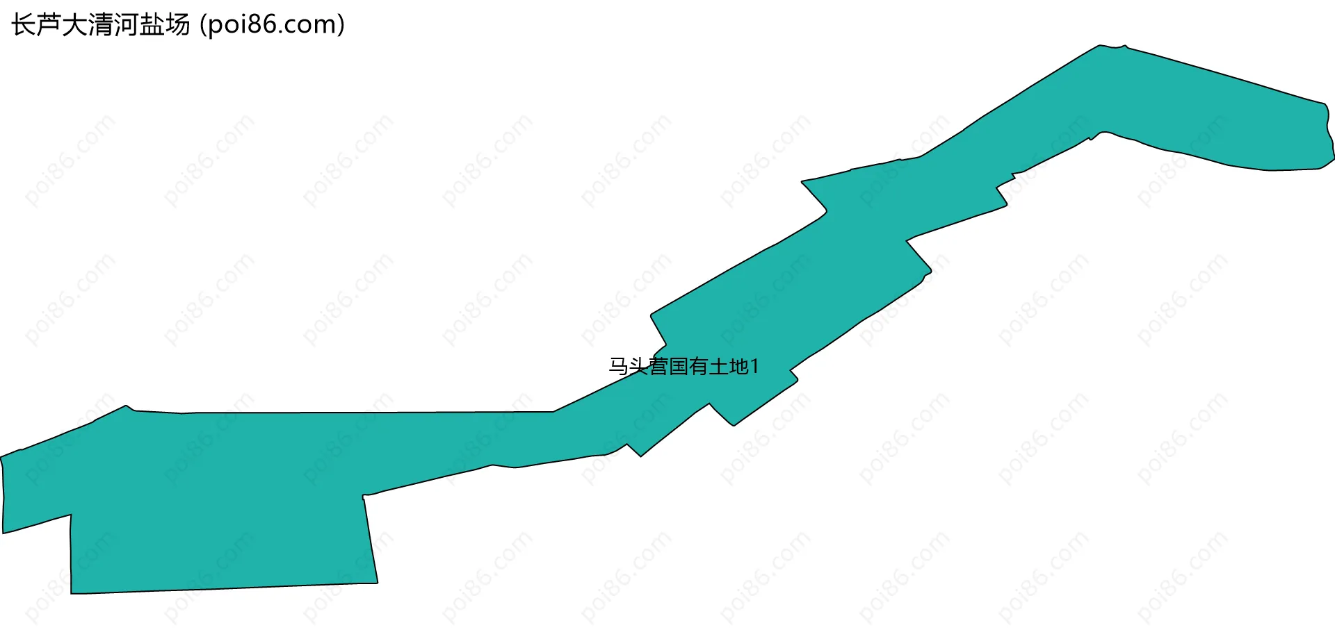 长芦大清河盐场边界地图(五级行政区划)