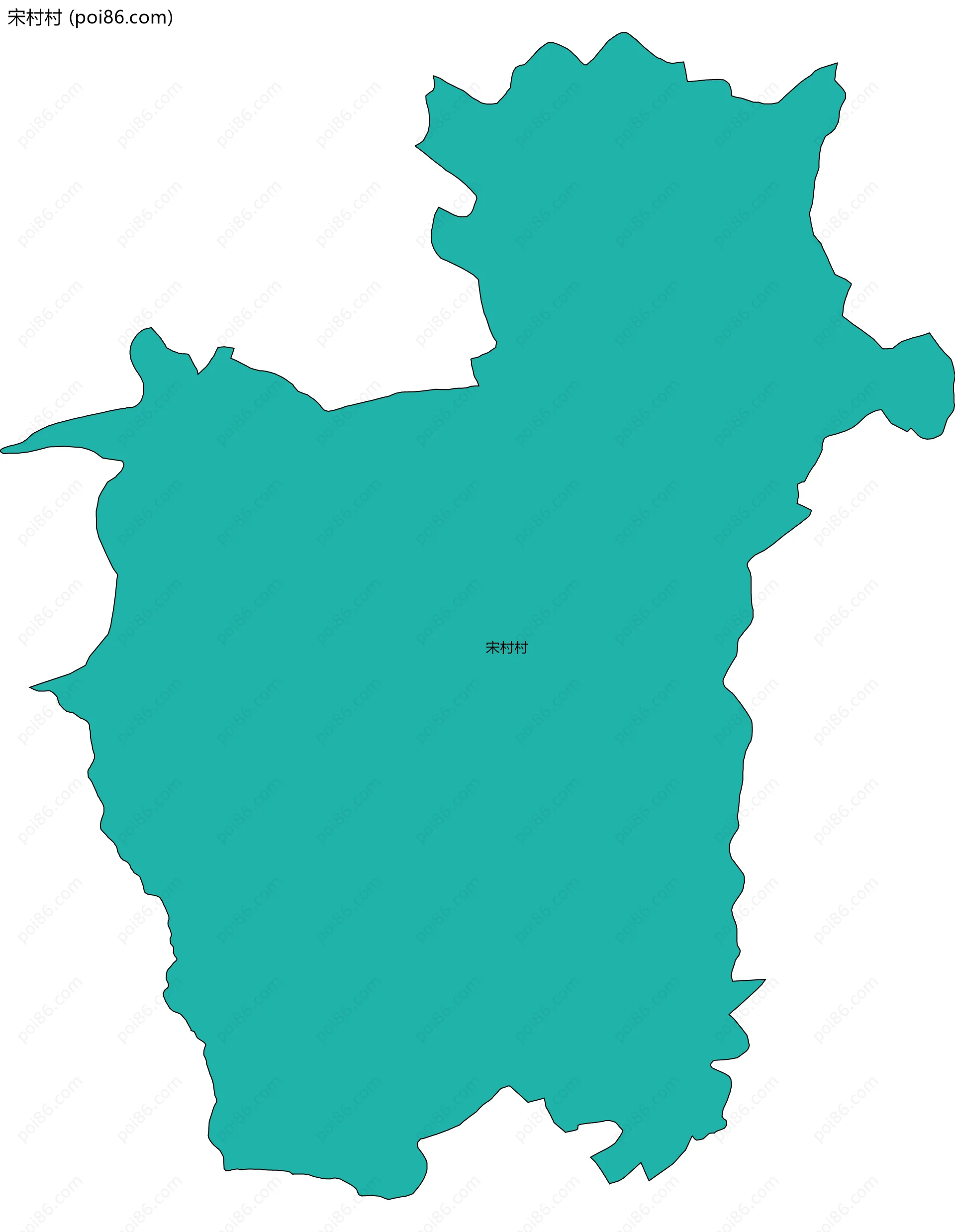 宋村村边界地图