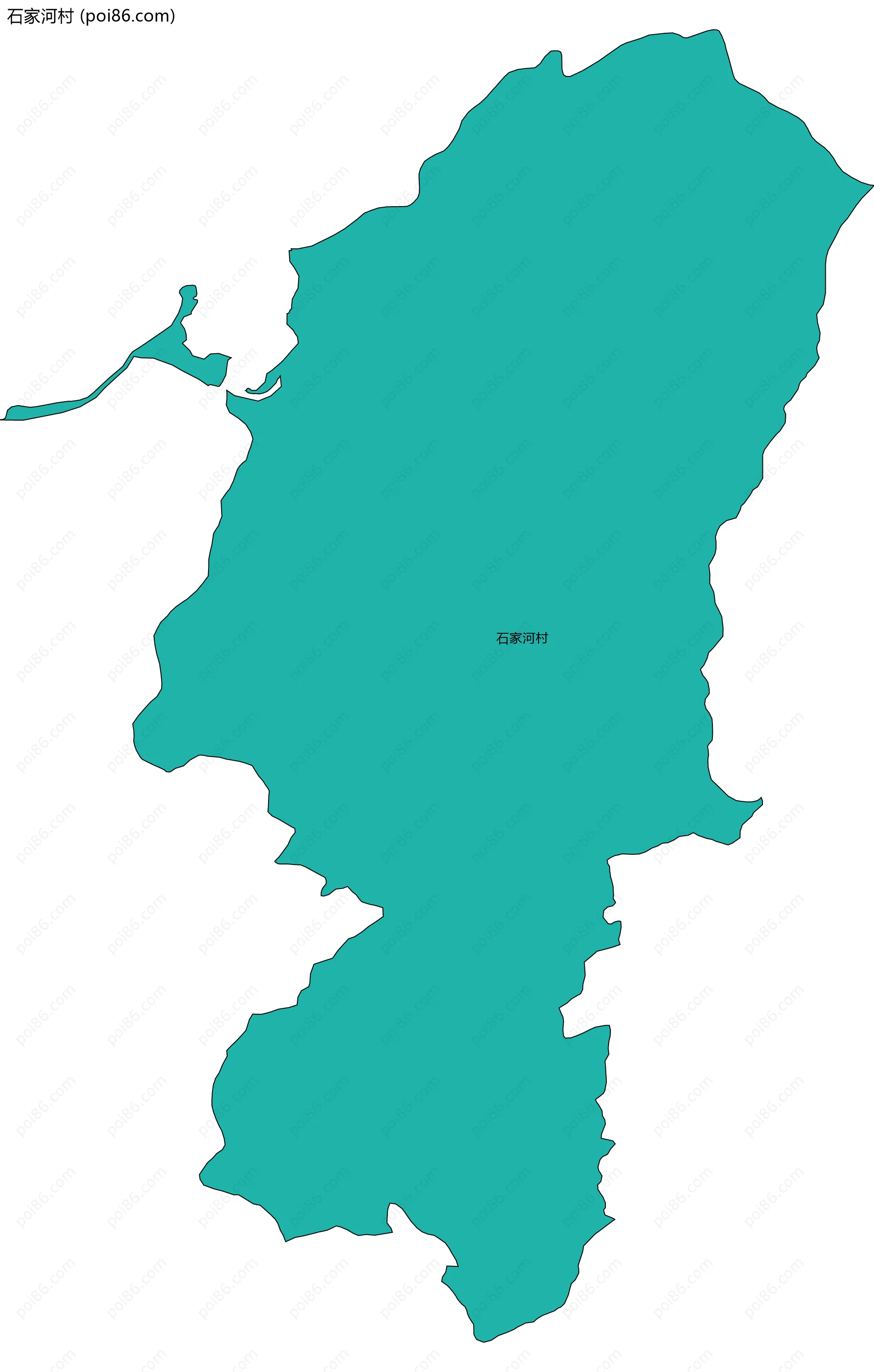 石家河村边界地图