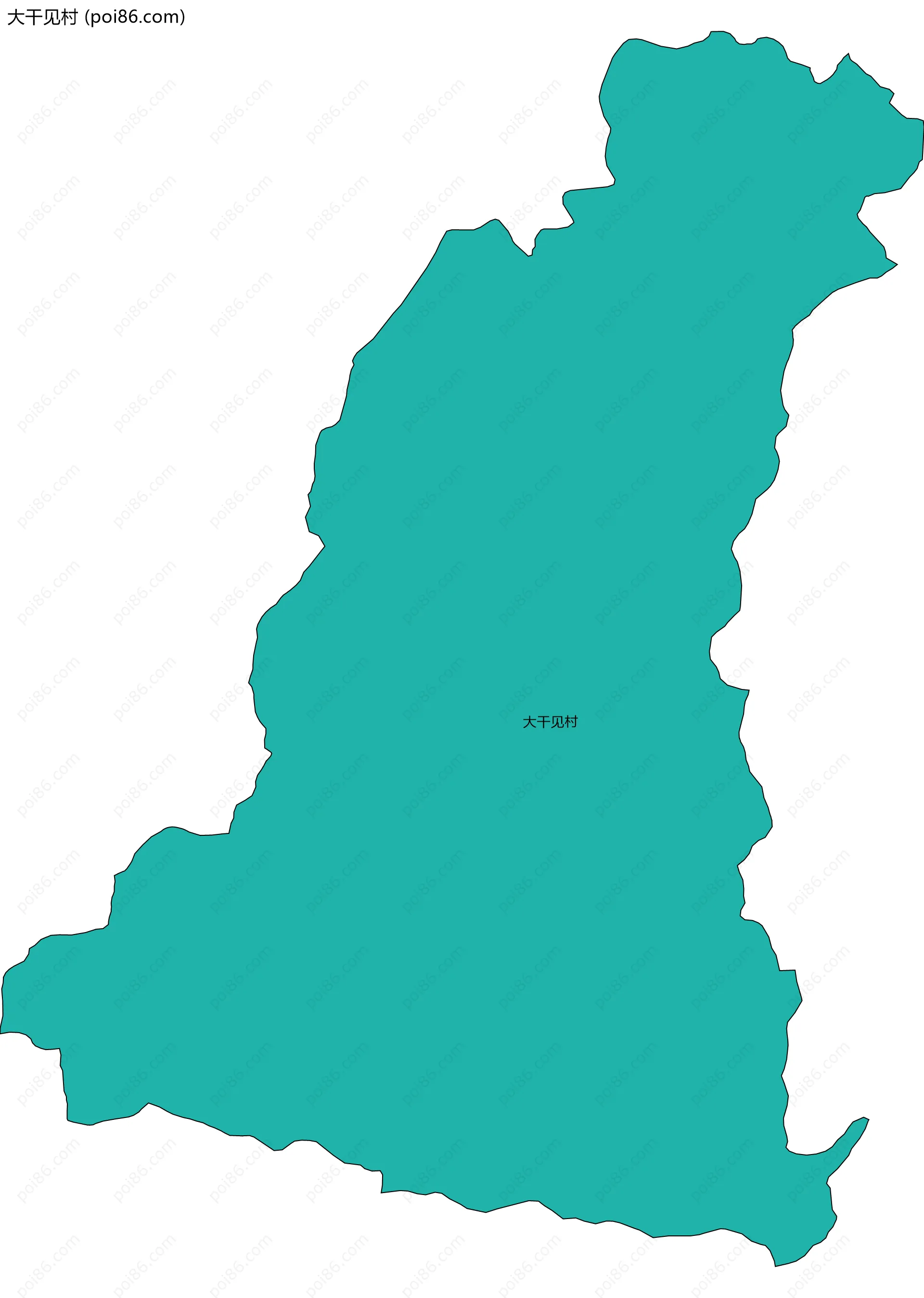 大干见村边界地图