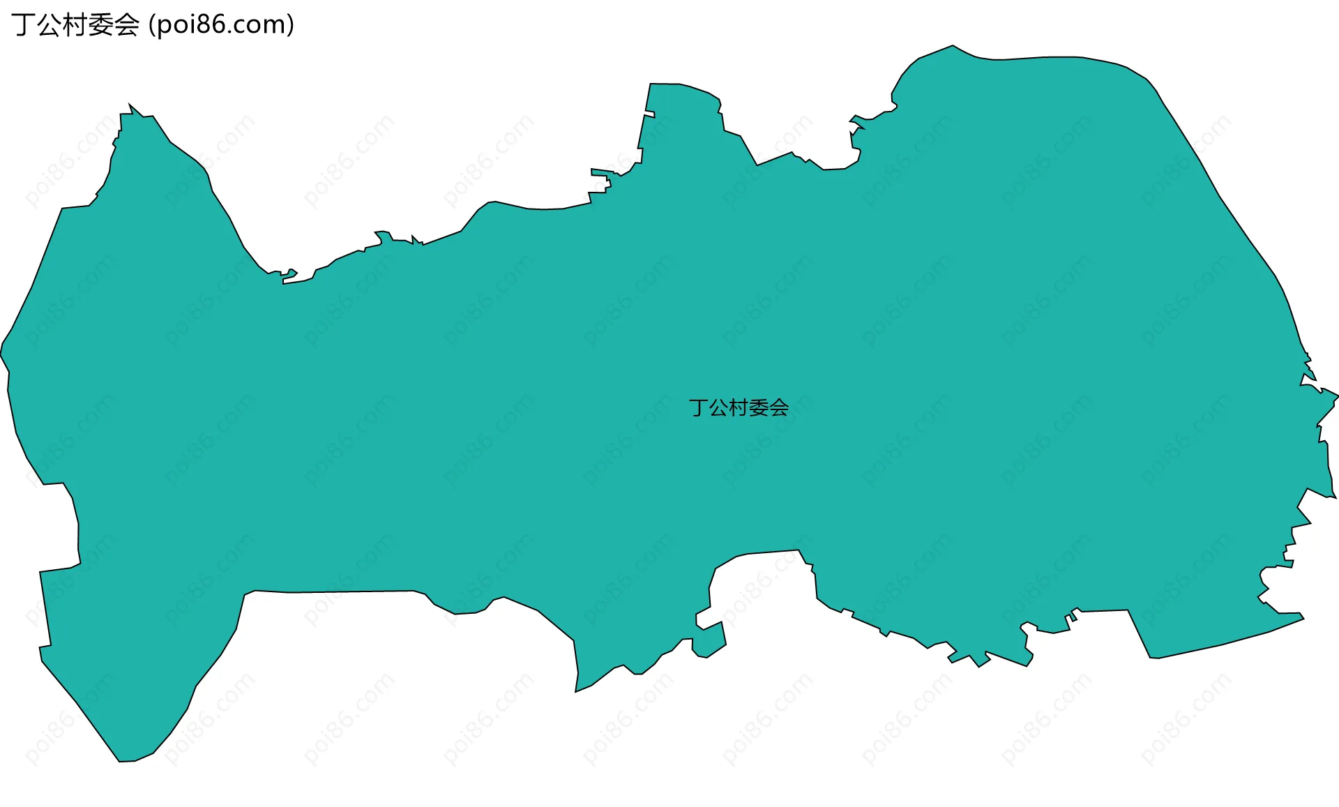 丁公村委会边界地图