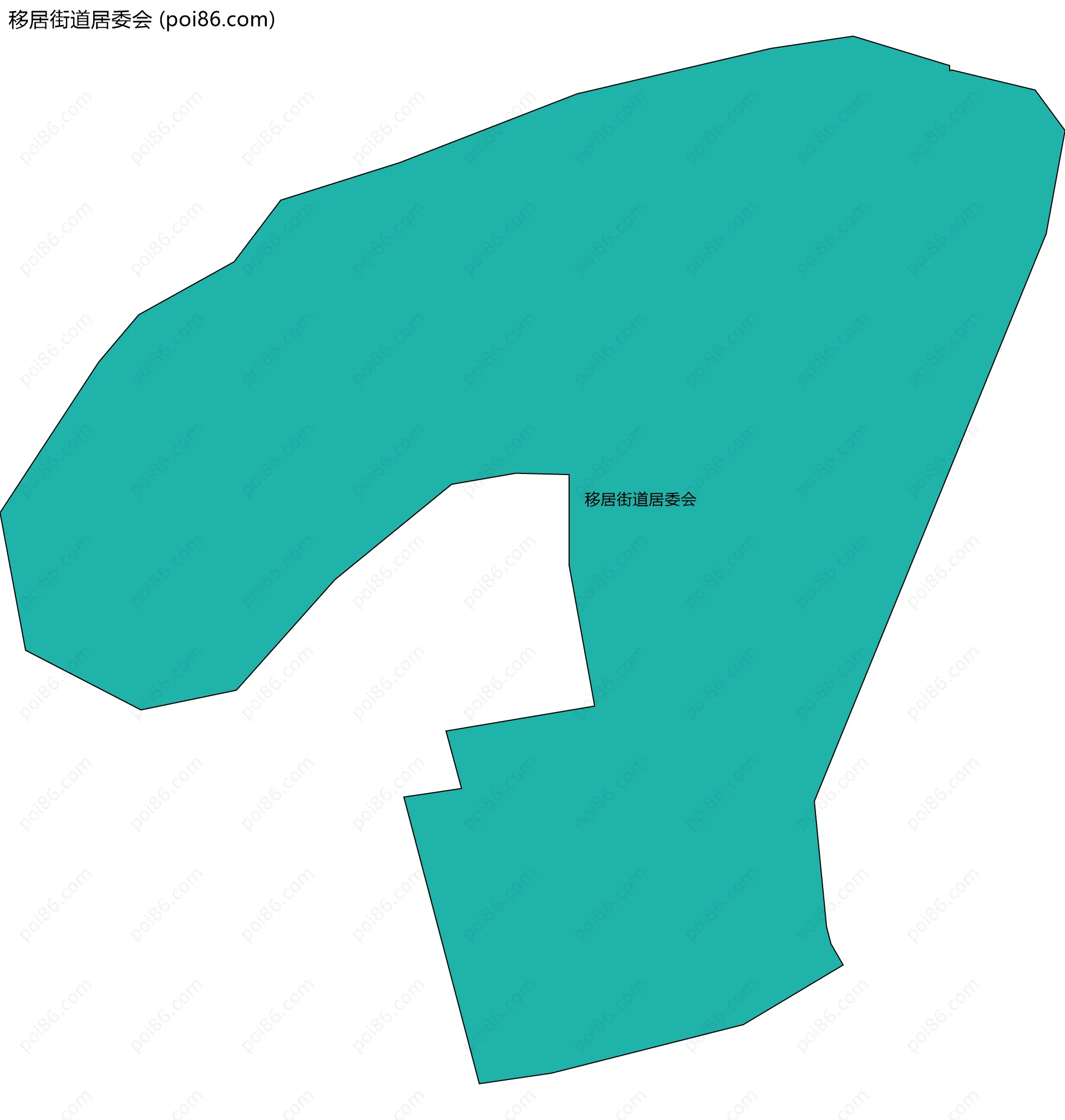 移居街道居委会边界地图