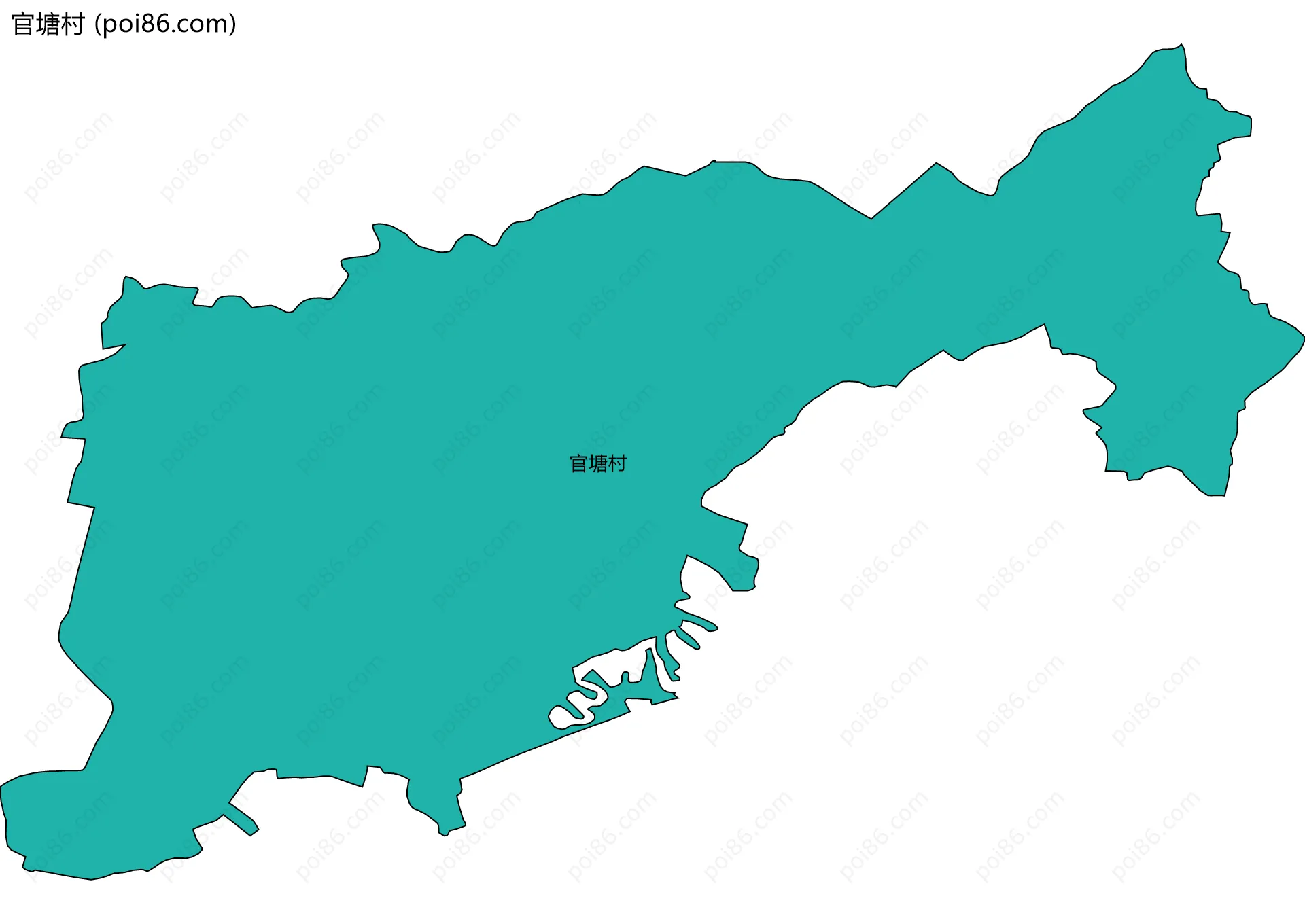 官塘村边界地图