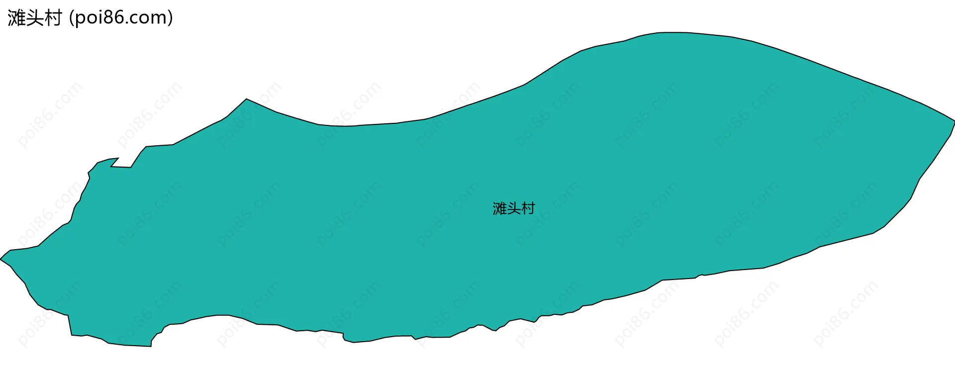 滩头村边界地图