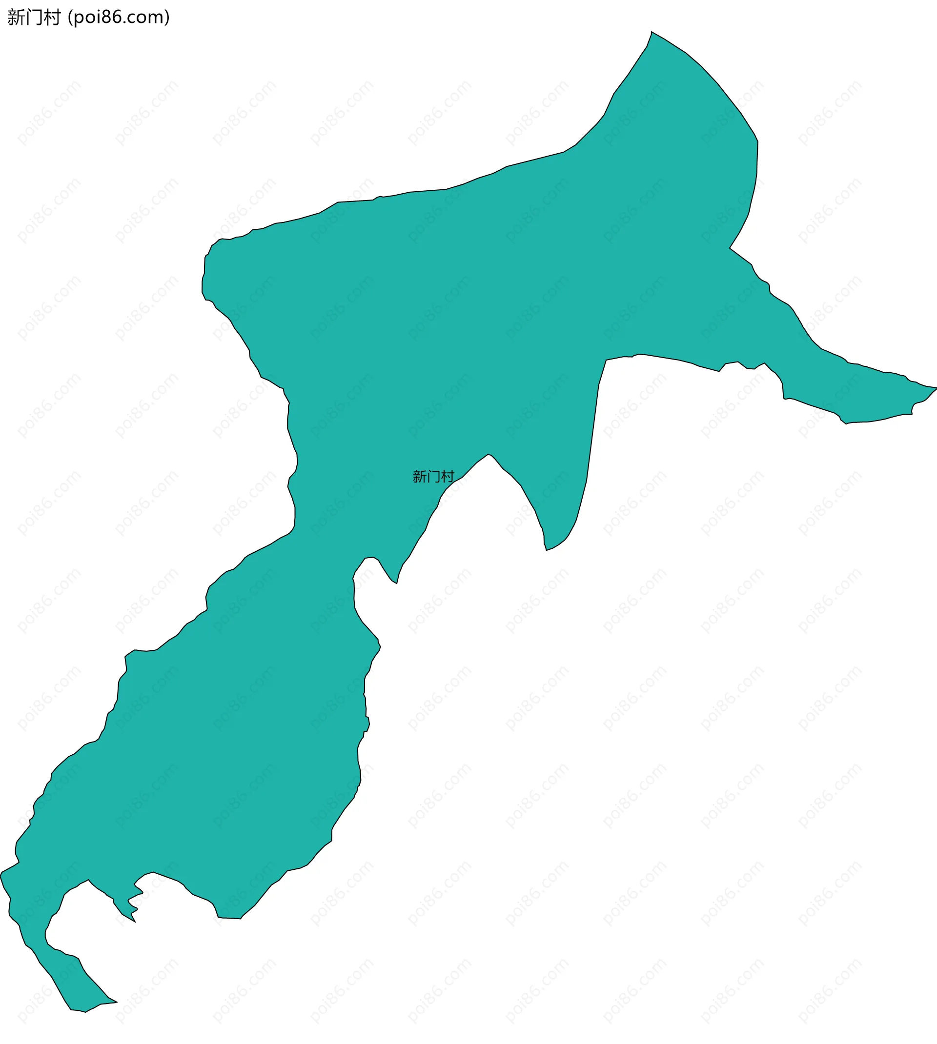 新门村边界地图