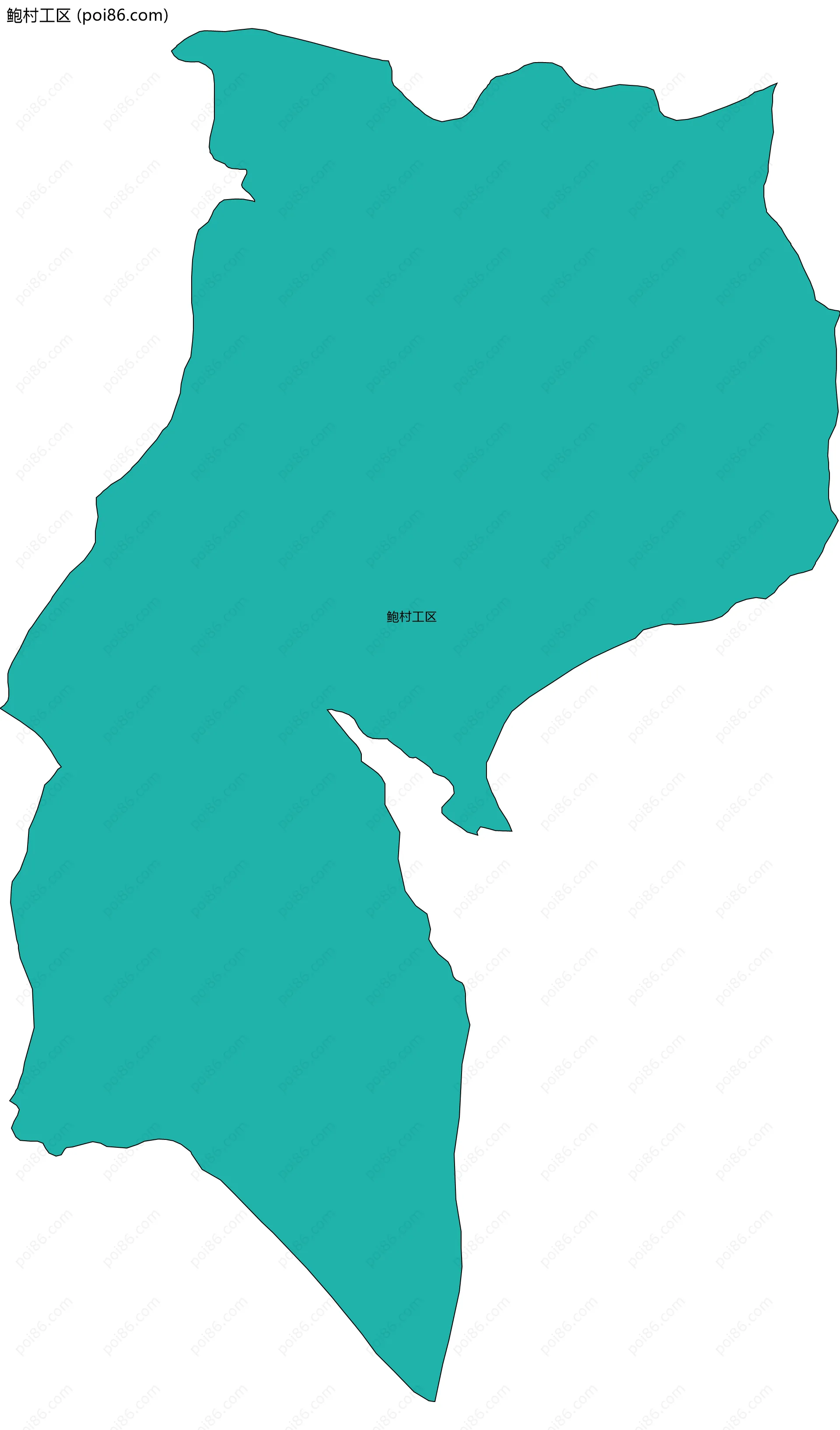 鲍村工区边界地图
