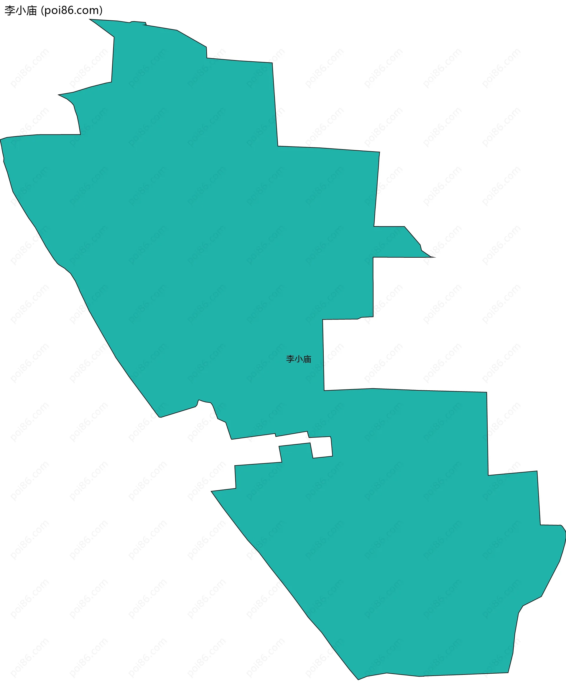 李小庙边界地图