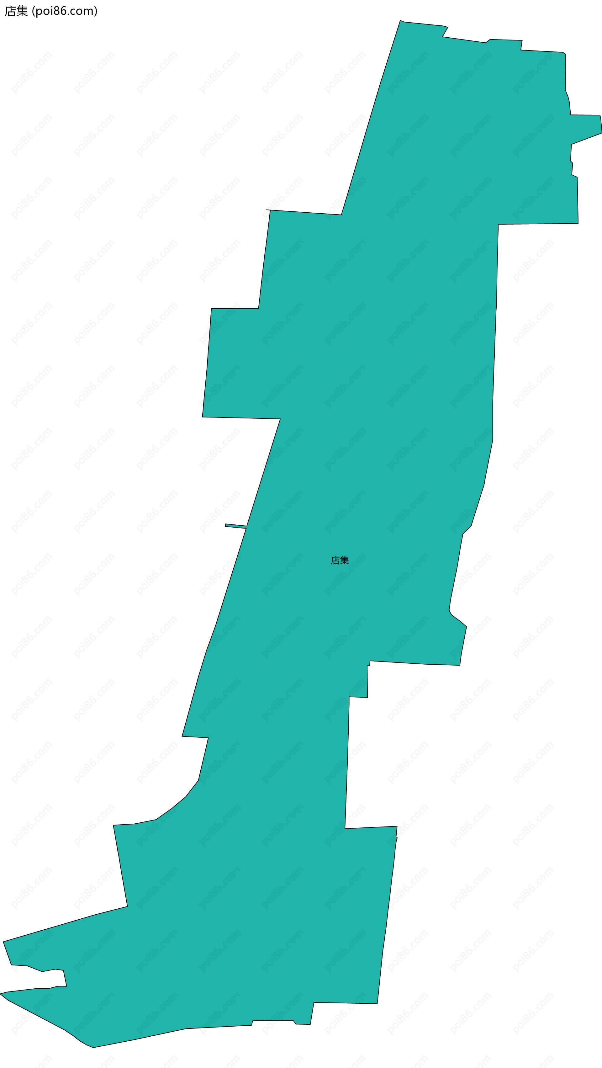 店集边界地图