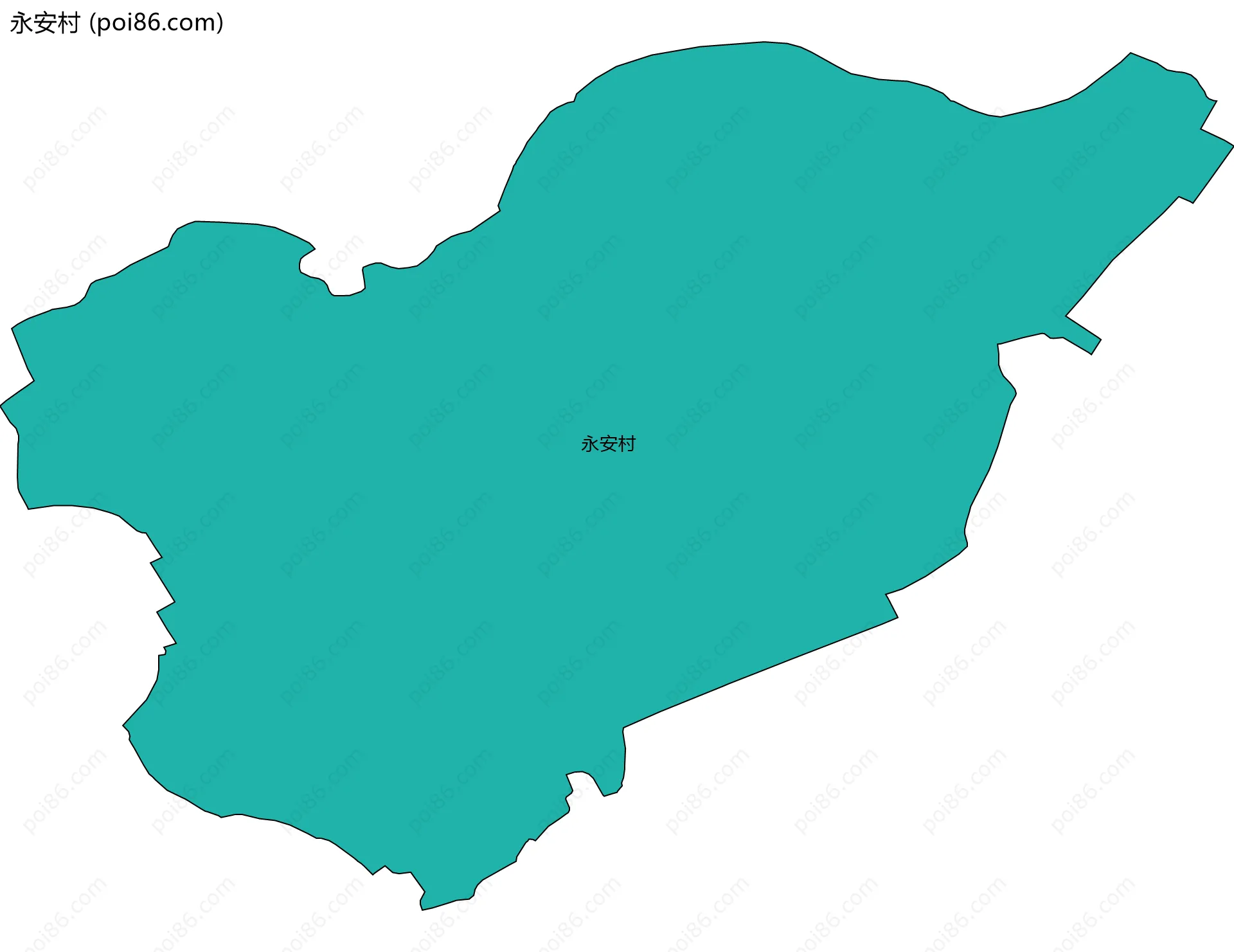 永安村边界地图