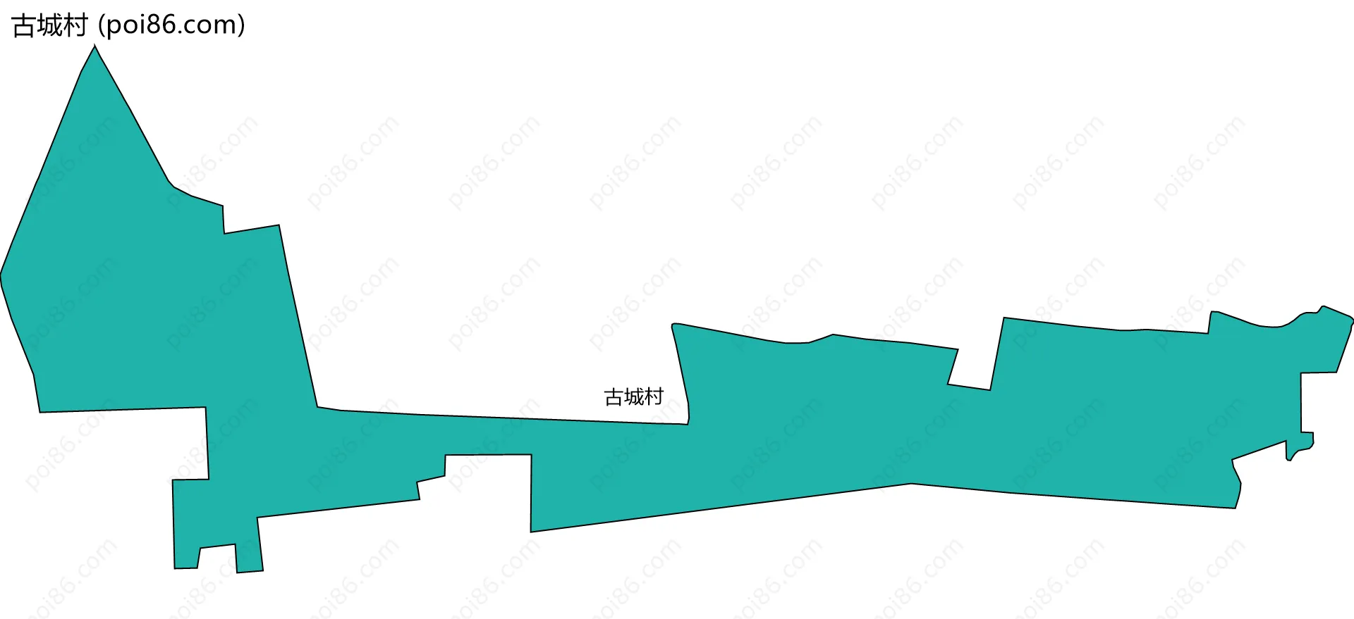 古城村边界地图