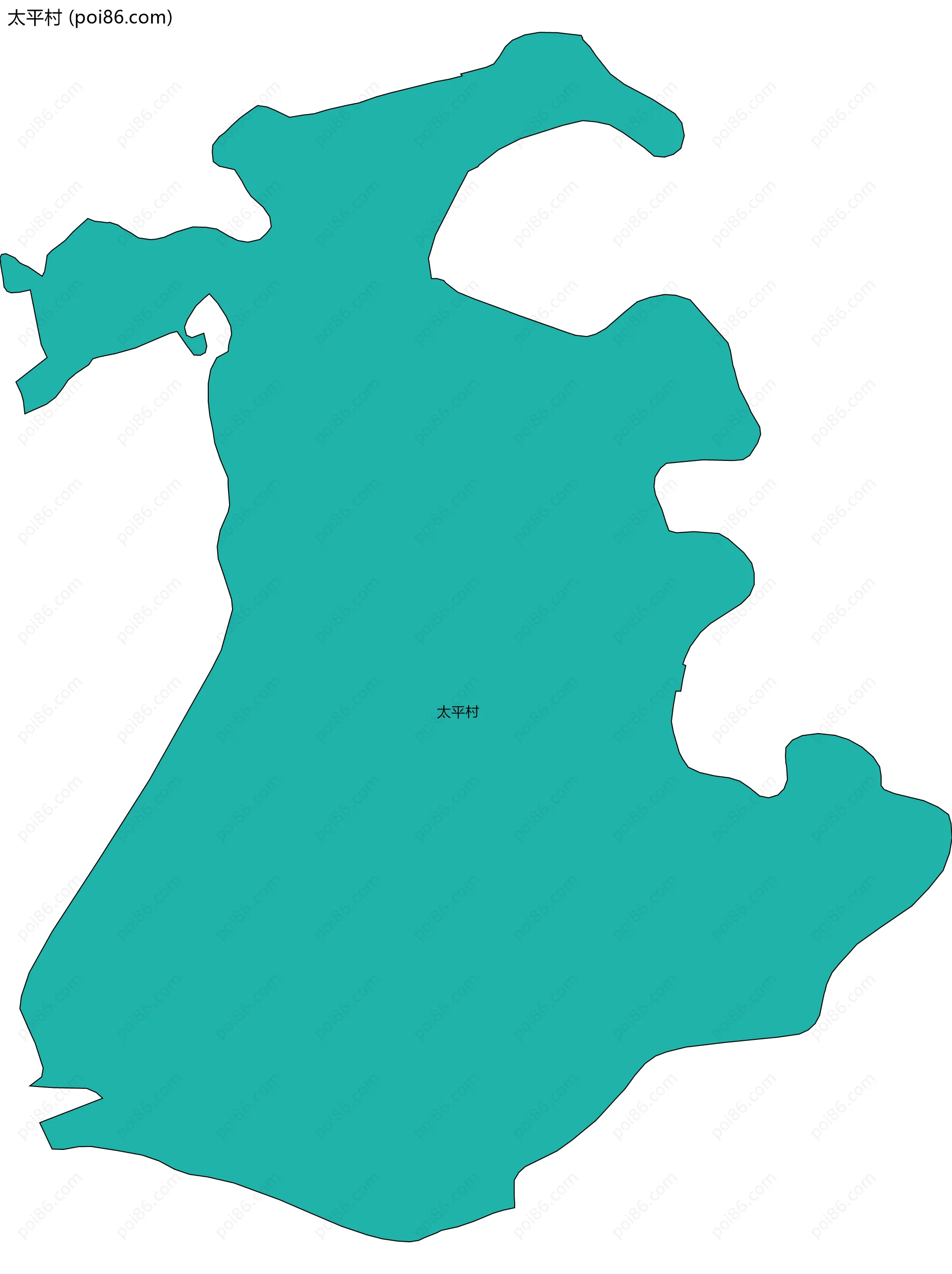 太平村边界地图