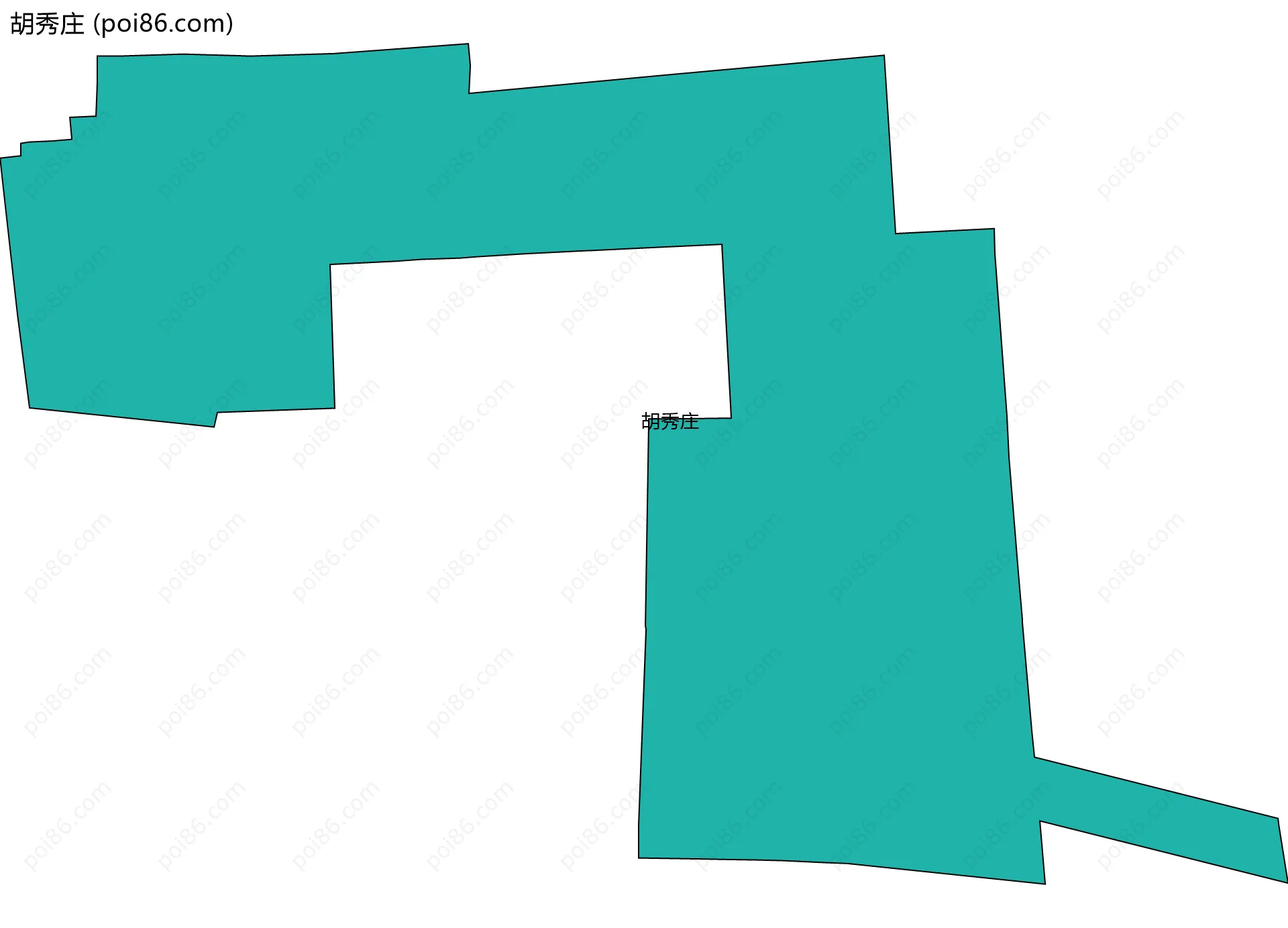 胡秀庄边界地图