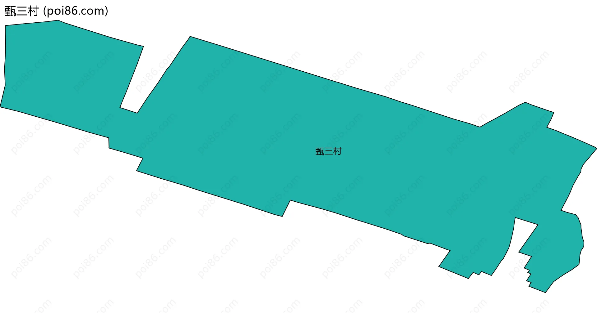 甄三村边界地图