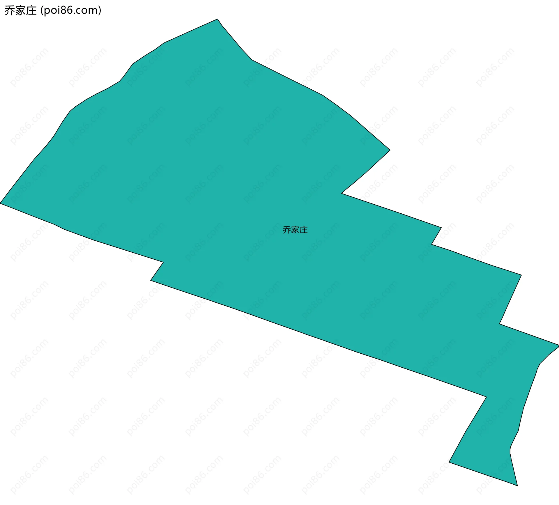 乔家庄边界地图