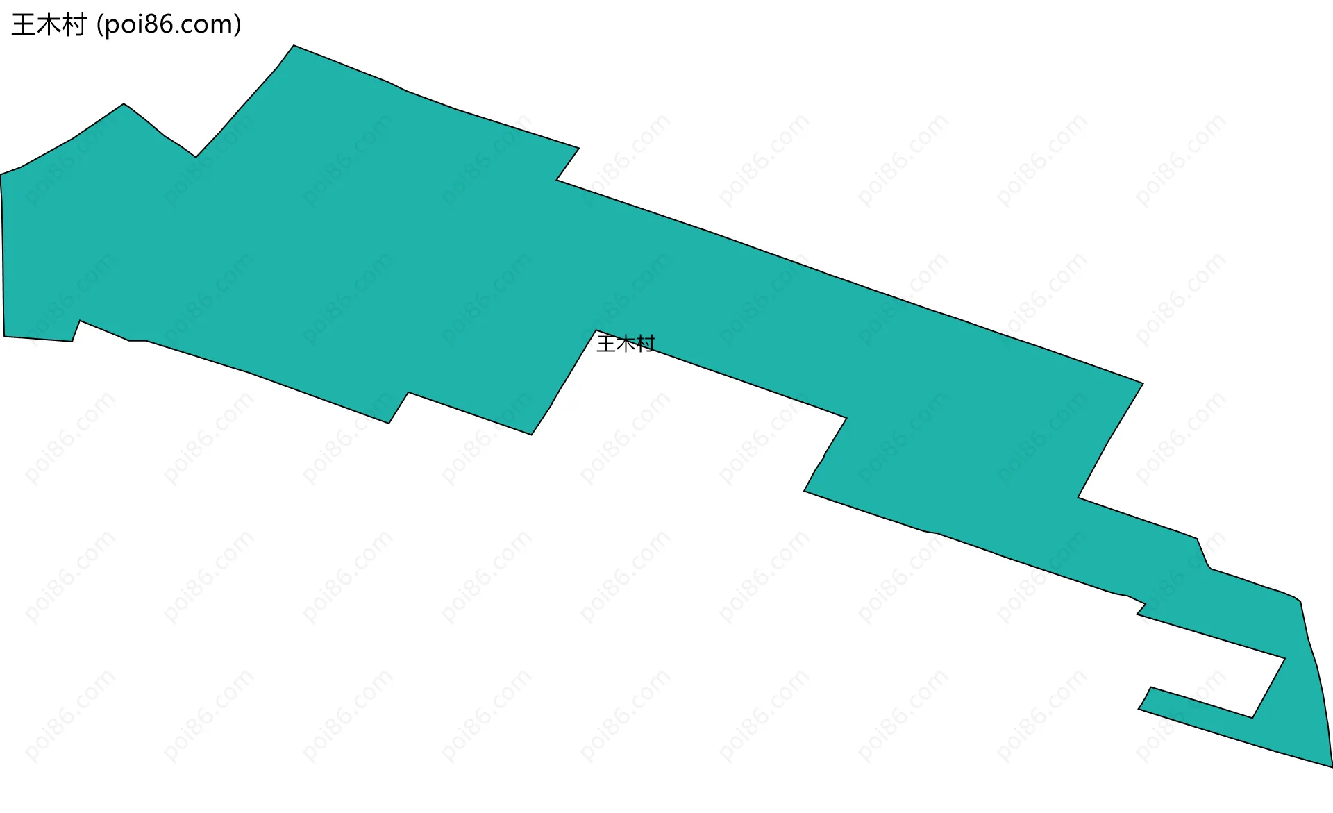 王木村边界地图