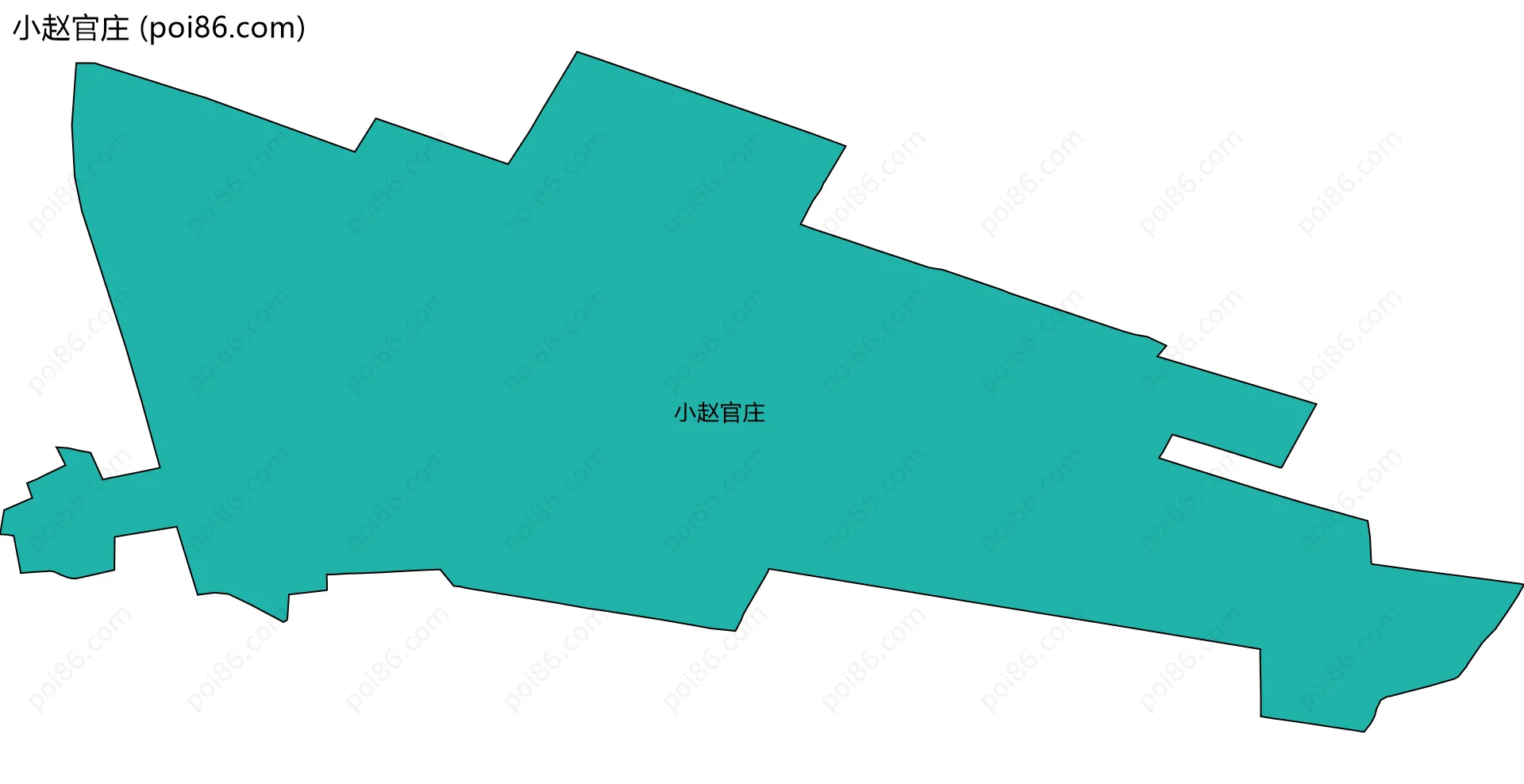 小赵官庄边界地图