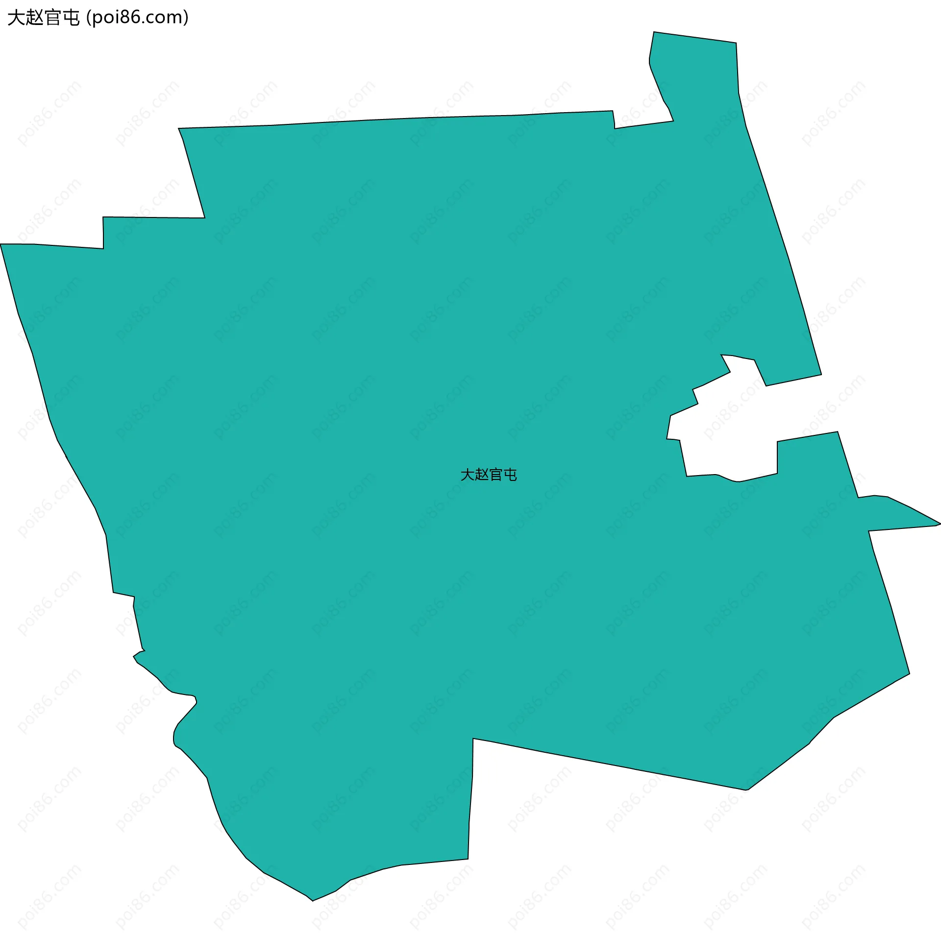 大赵官屯边界地图