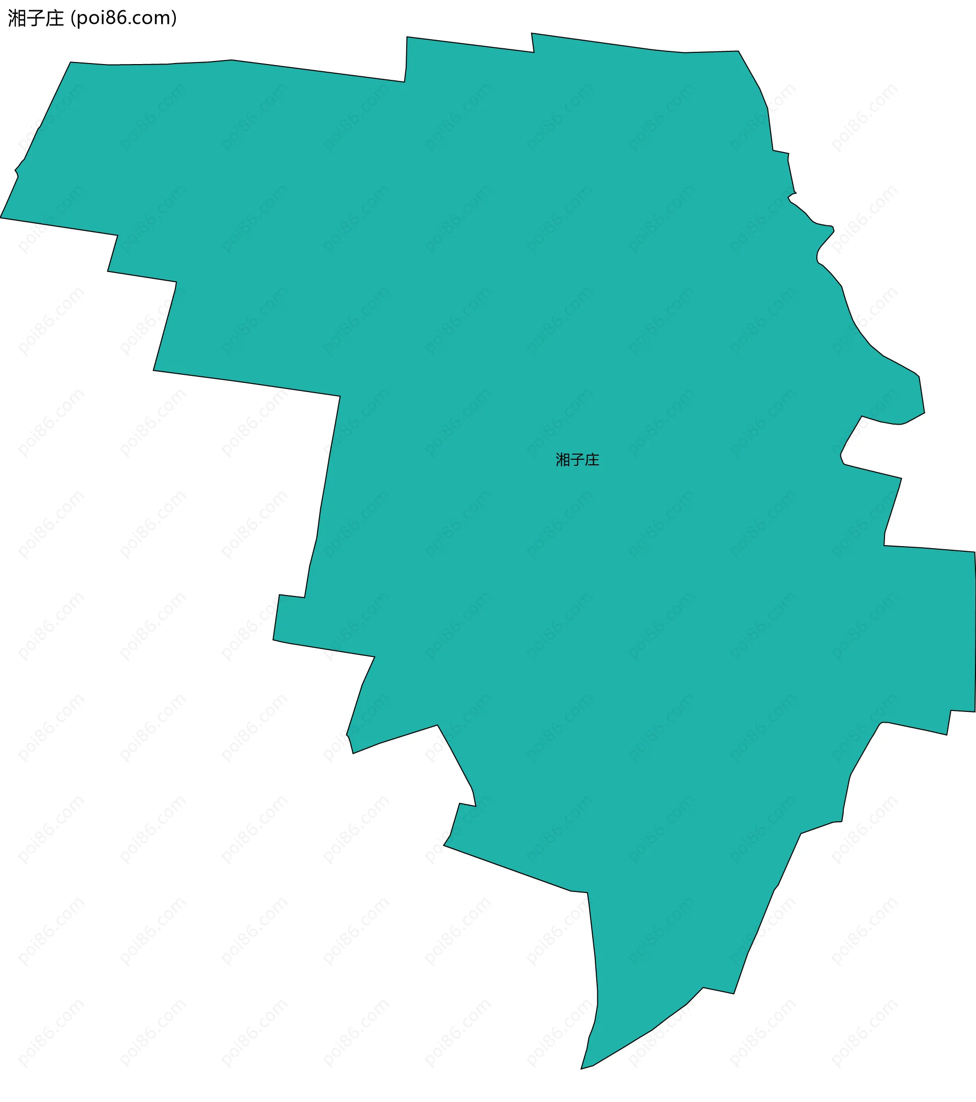 湘子庄边界地图