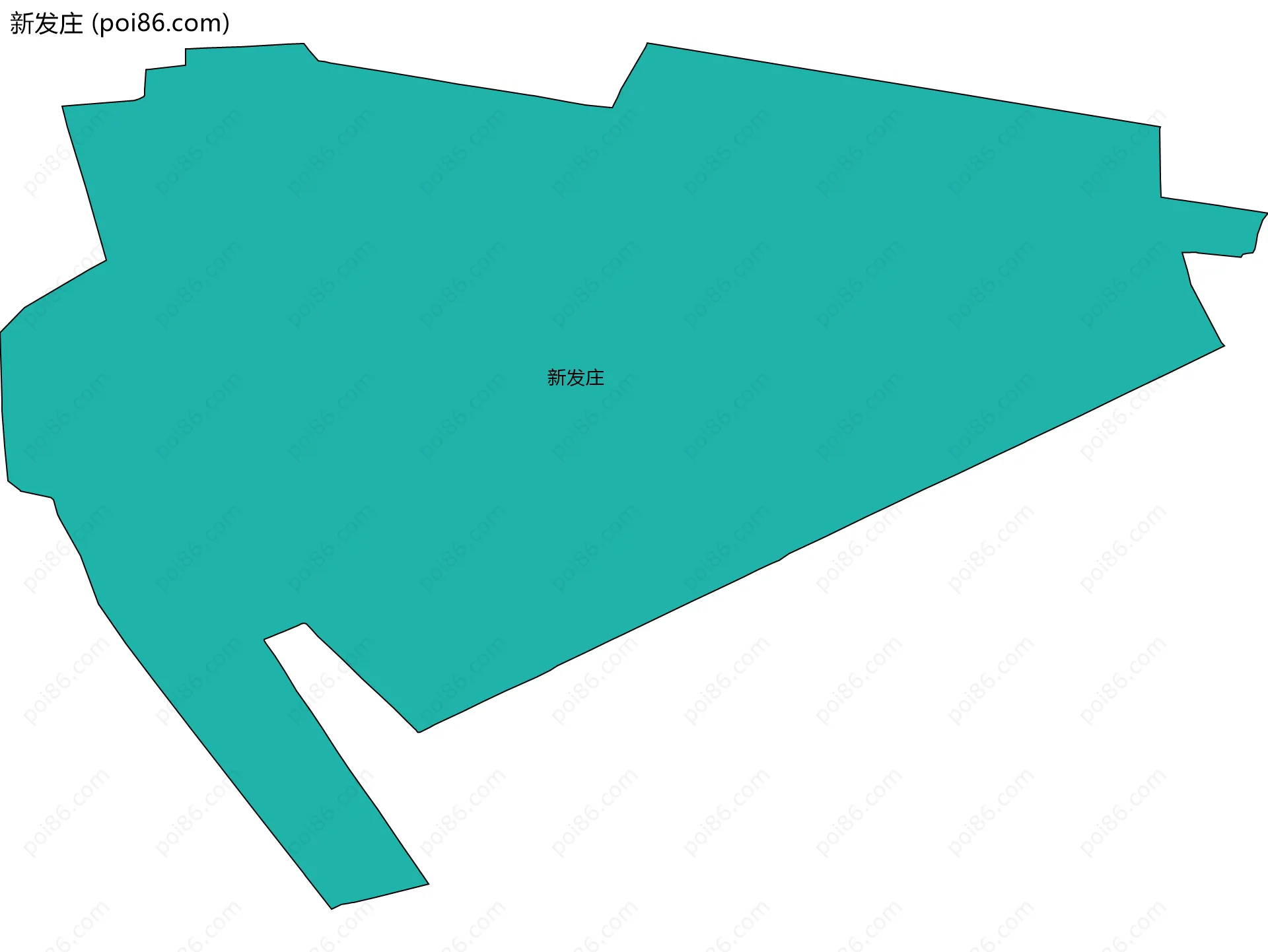 新发庄边界地图