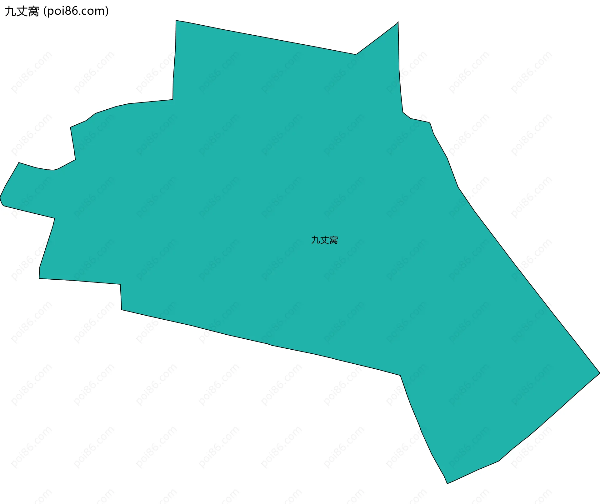 九丈窝边界地图