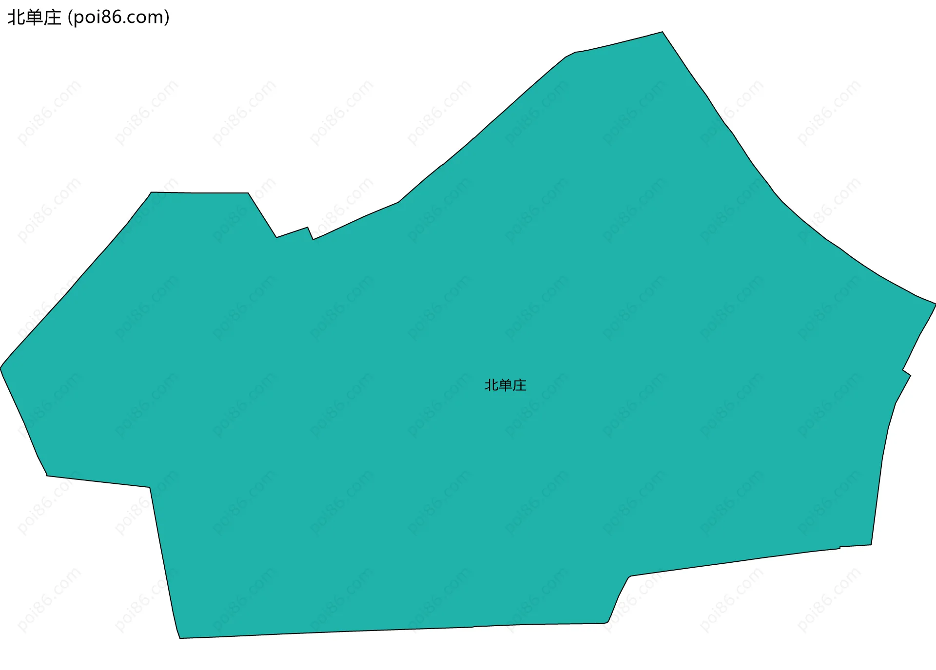 北单庄边界地图
