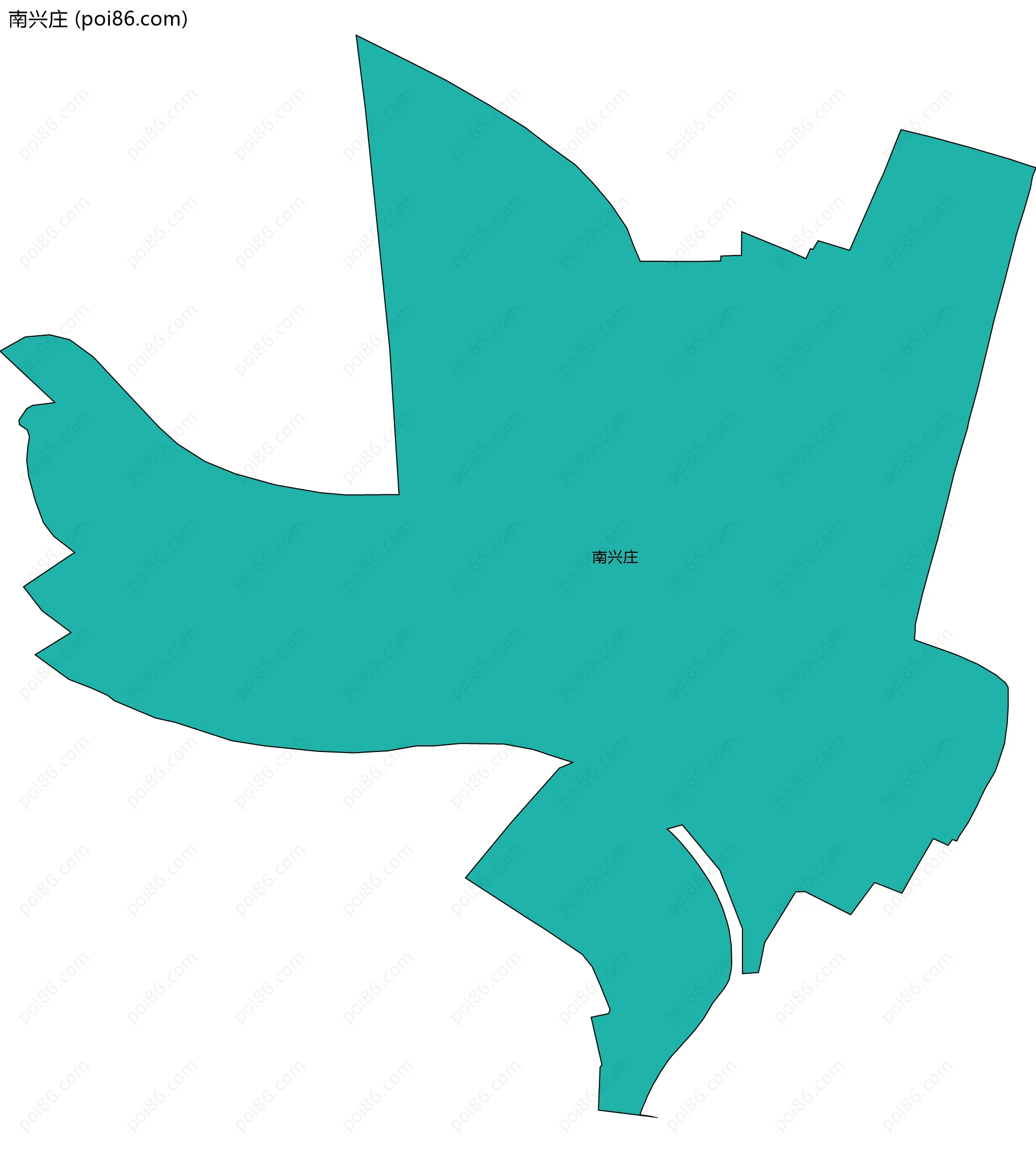 南兴庄边界地图