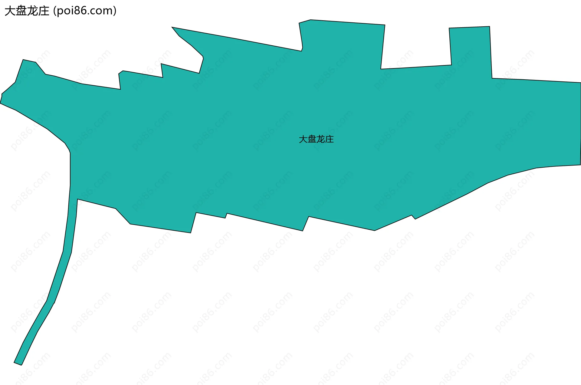 大盘龙庄边界地图