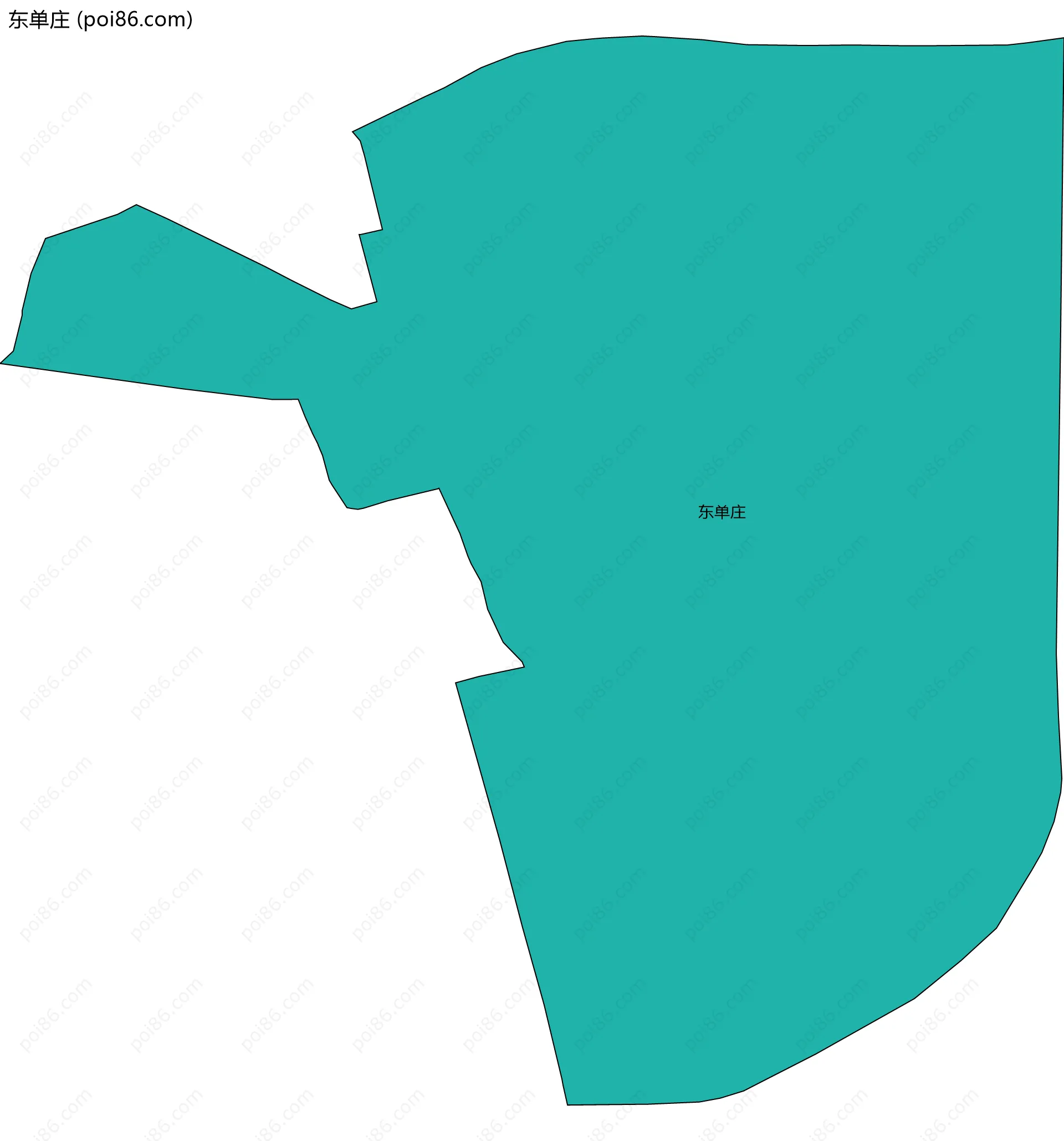 东单庄边界地图