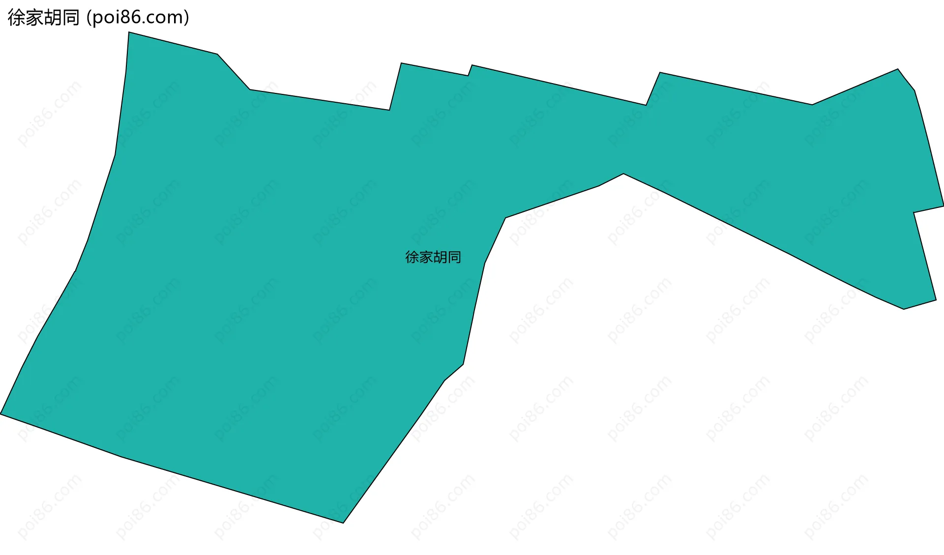 徐家胡同边界地图