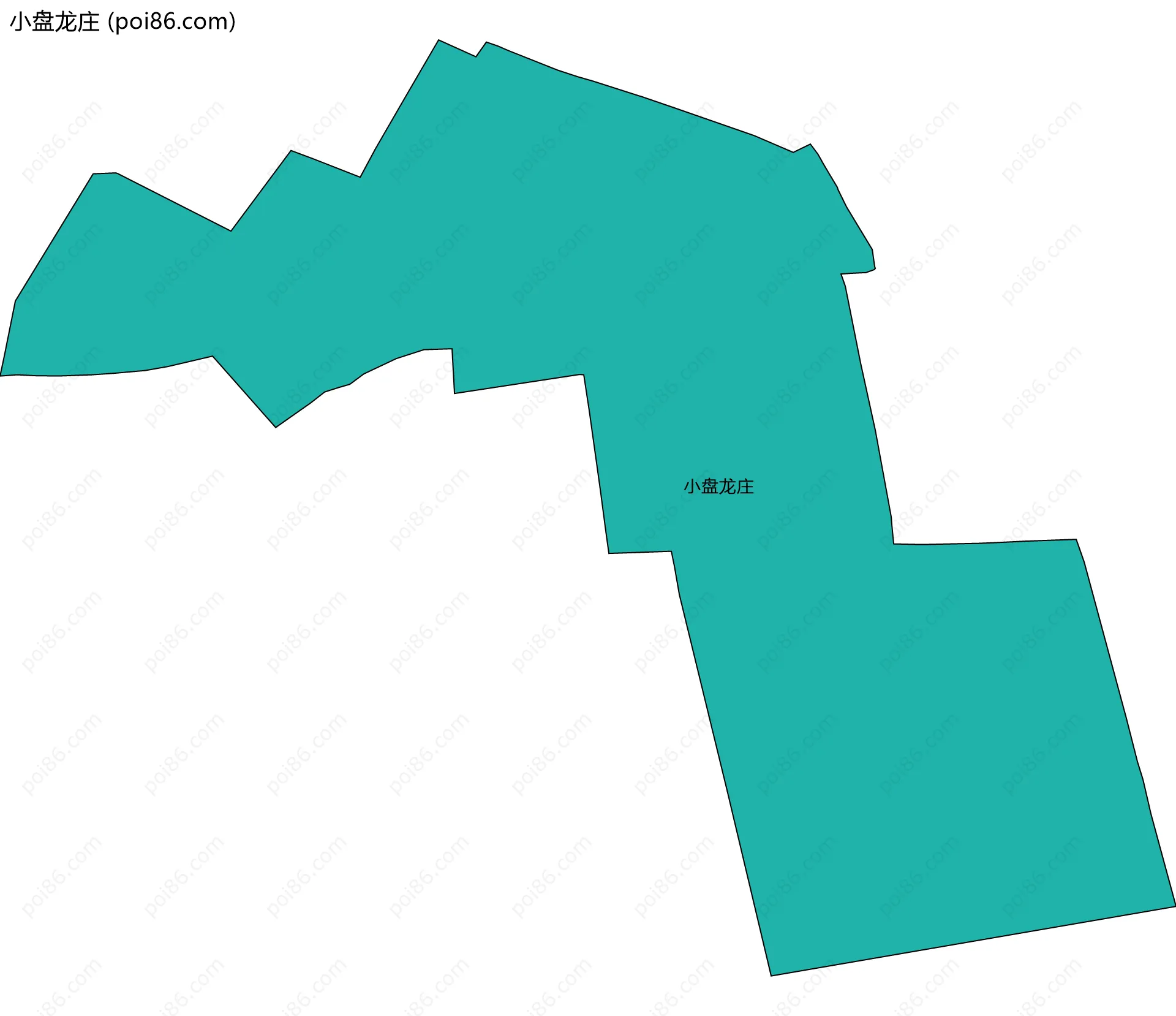 小盘龙庄边界地图
