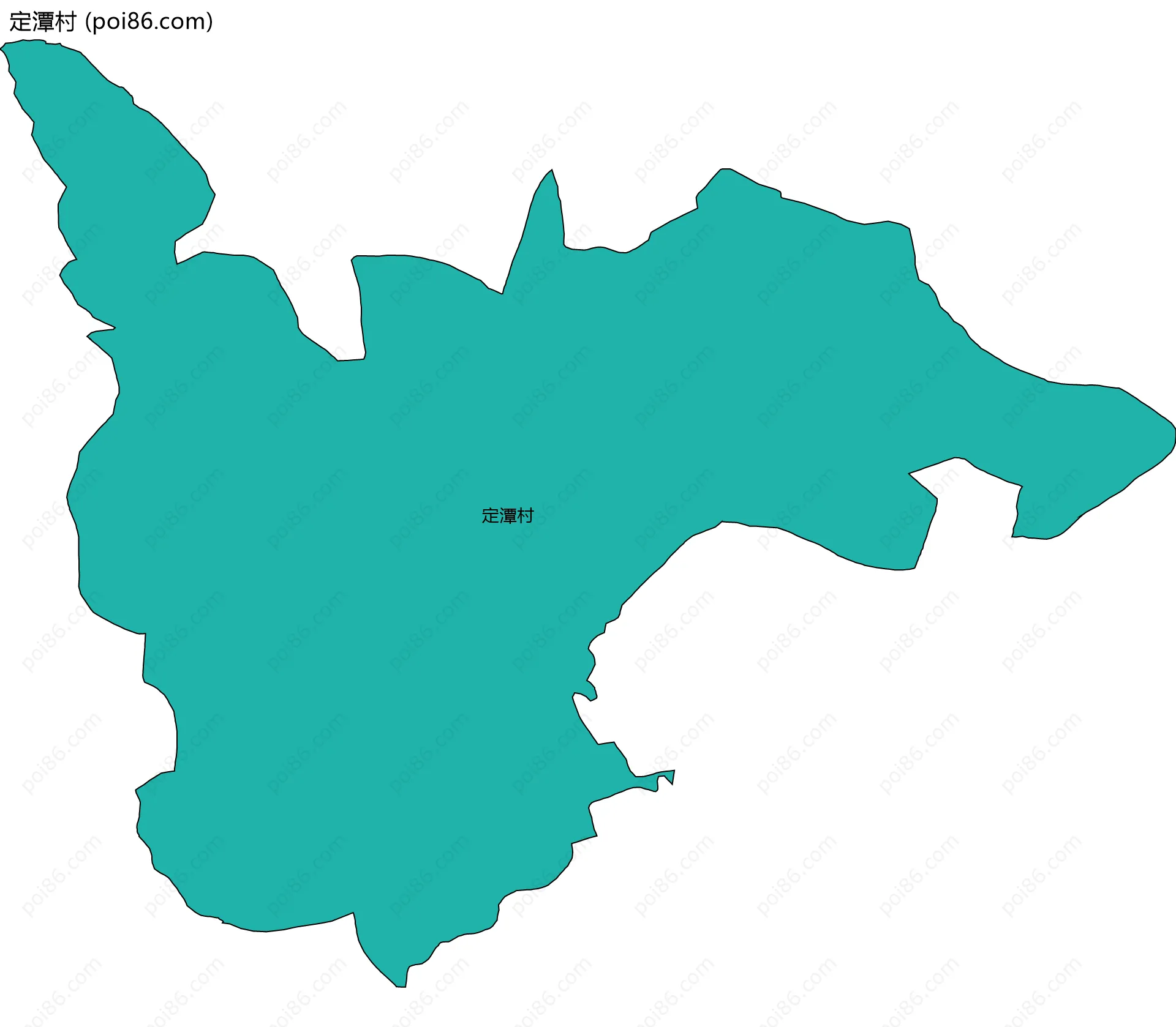 定潭村边界地图