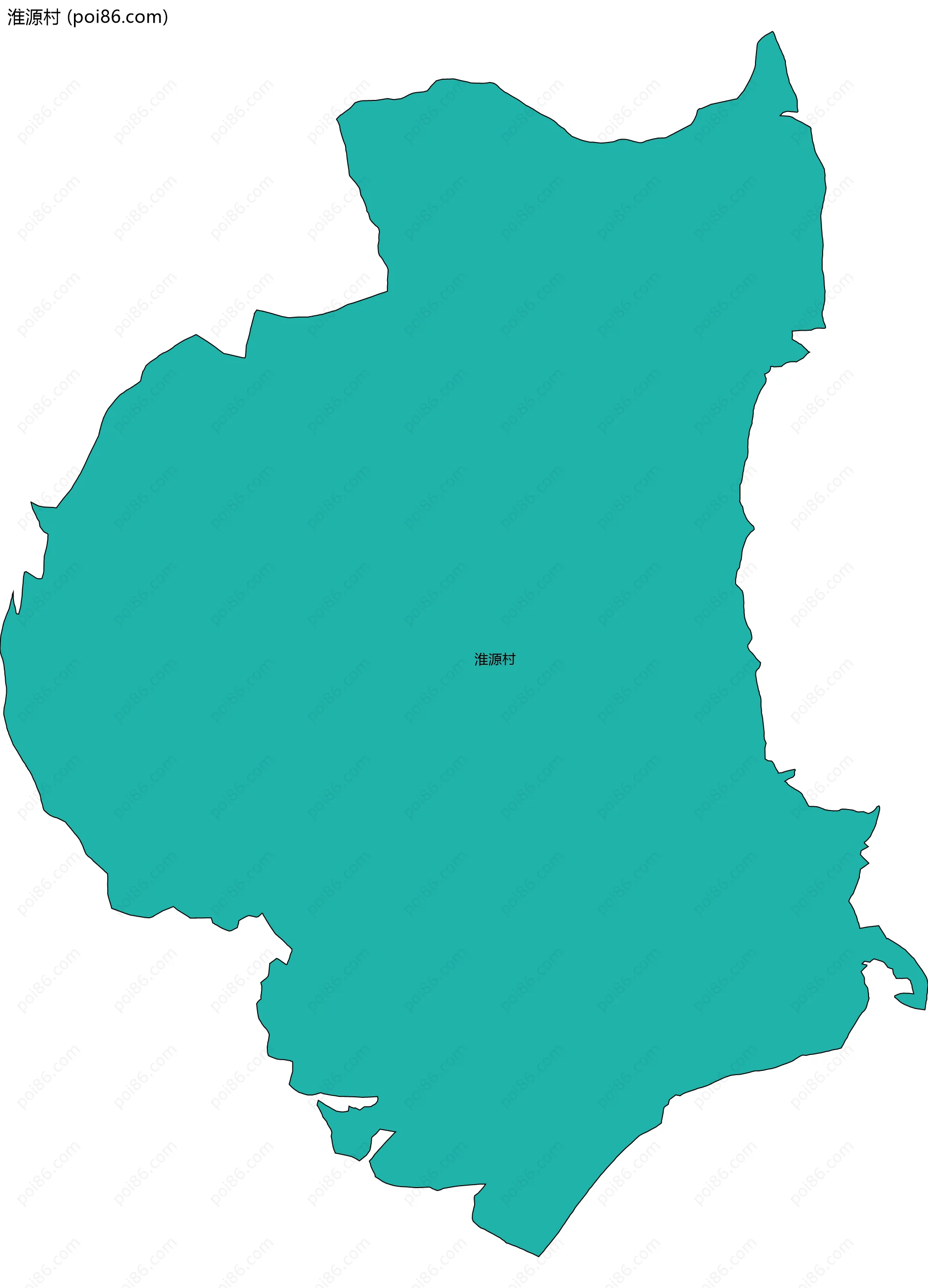 淮源村边界地图