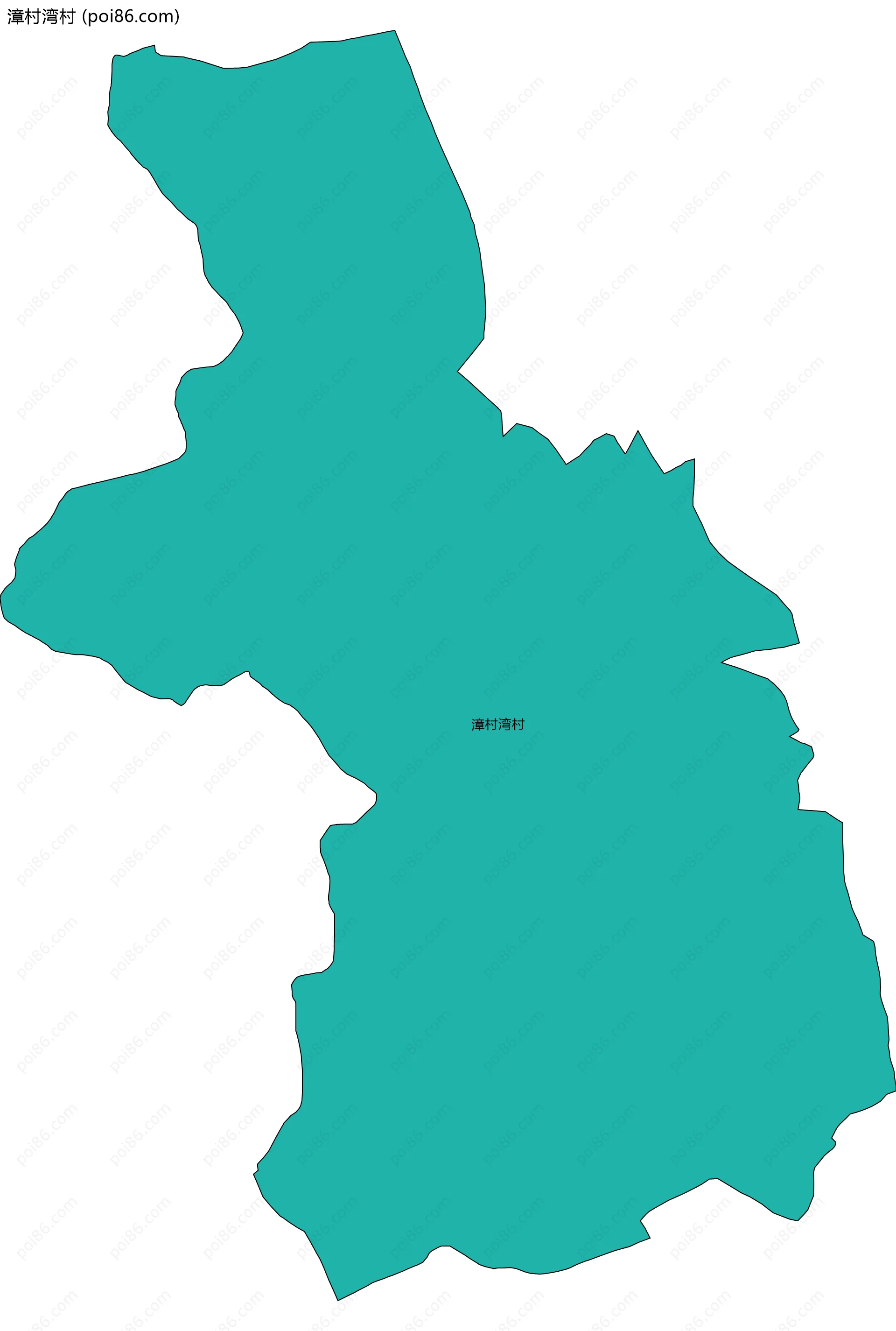 漳村湾村边界地图