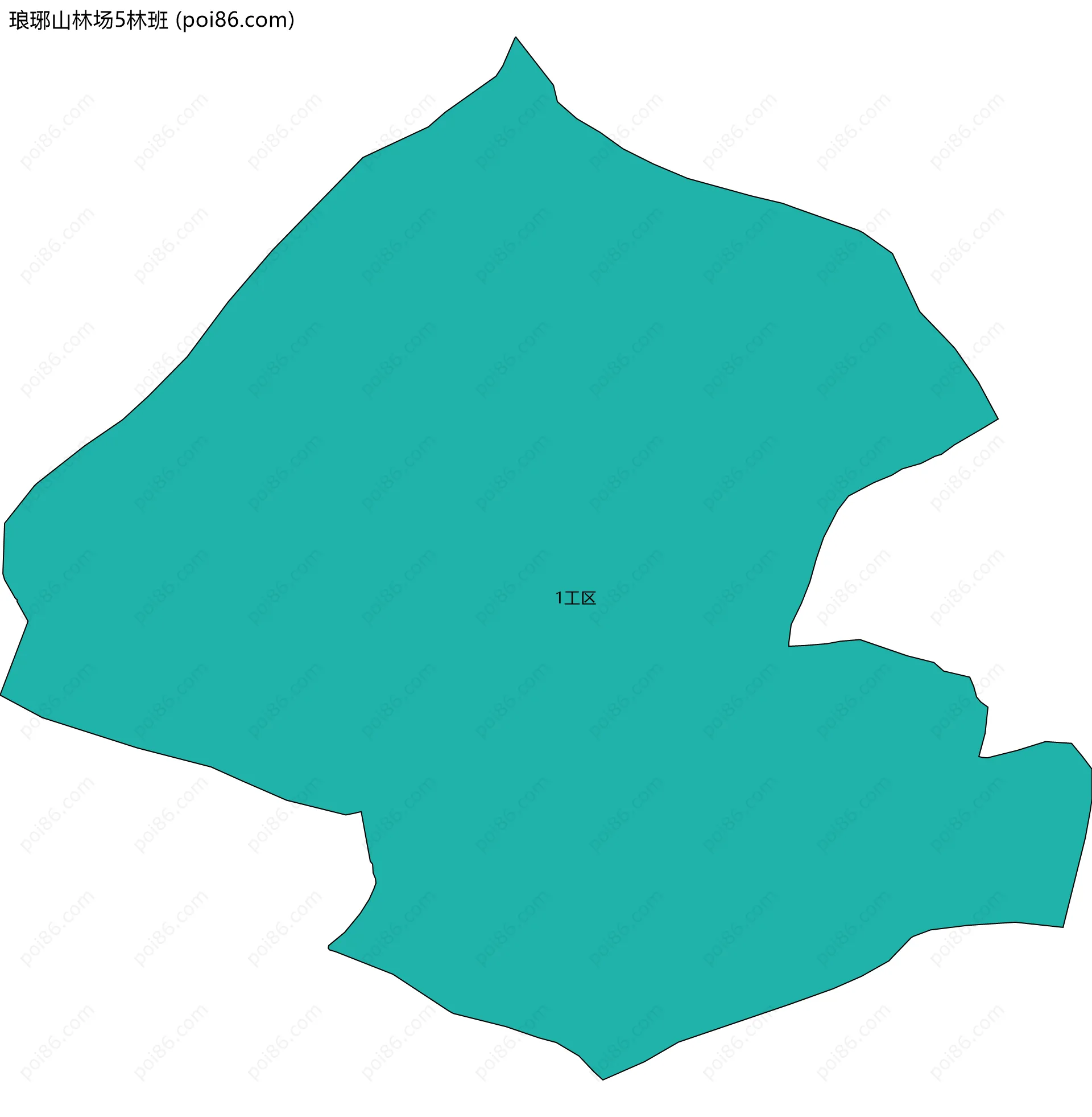 琅琊山林场5林班边界地图(五级行政区划)