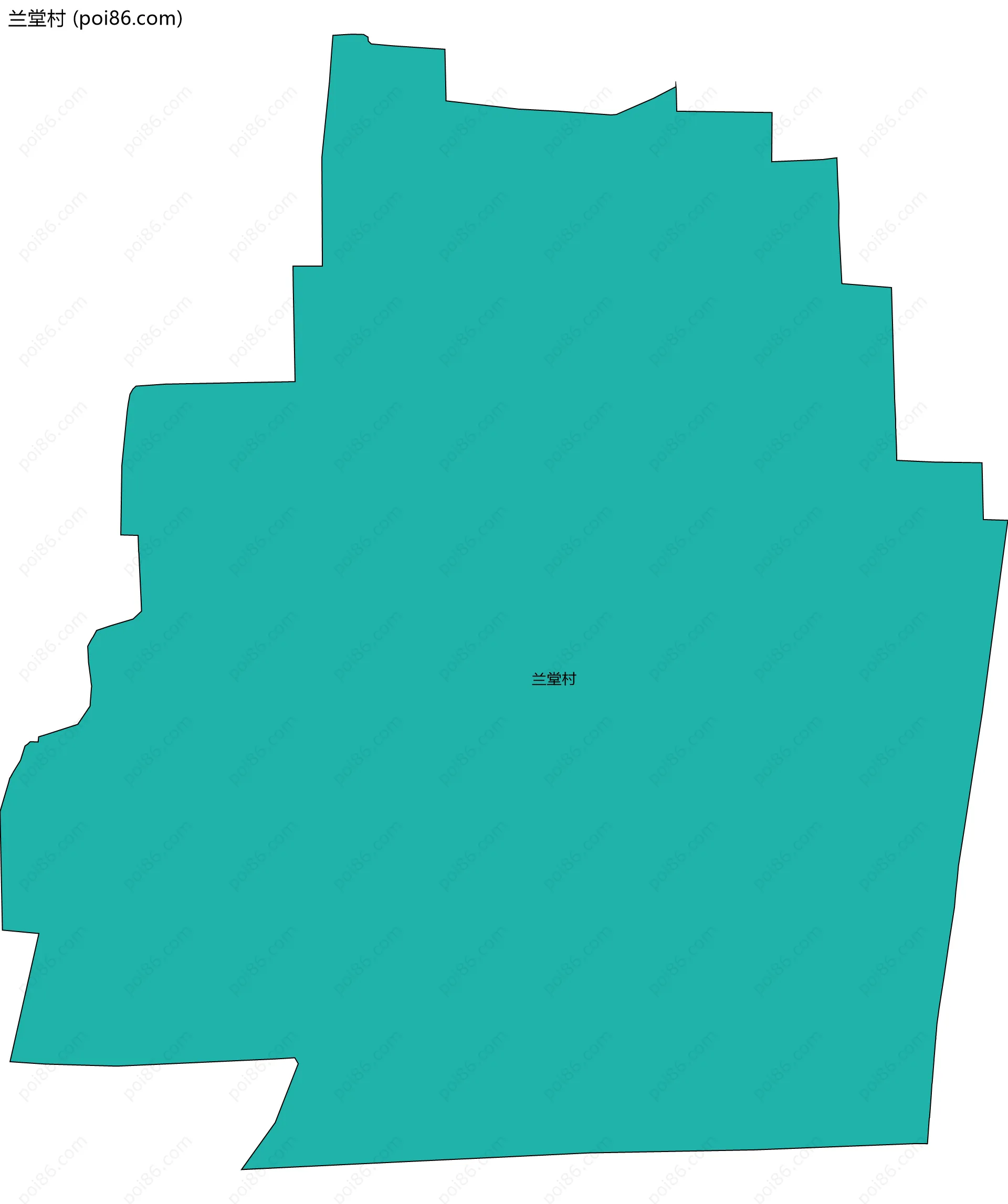 兰堂村边界地图