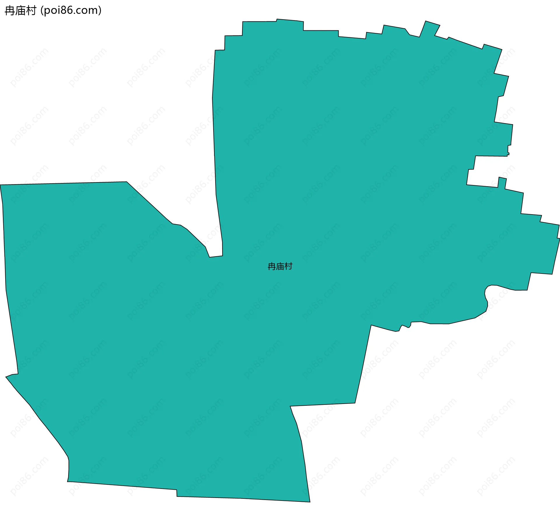 冉庙村边界地图