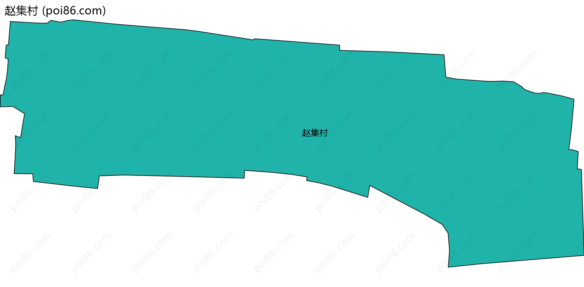 赵集村边界地图