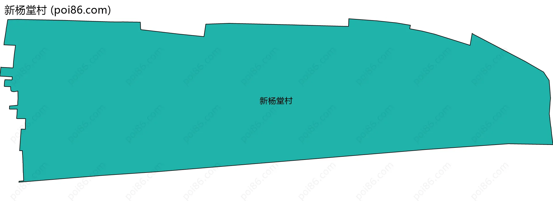 新杨堂村边界地图