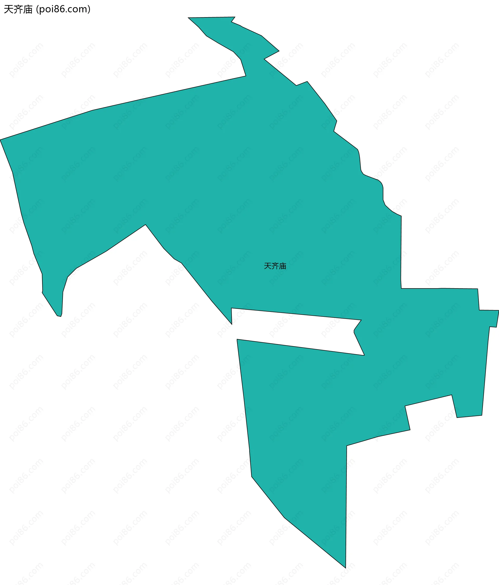 天齐庙边界地图