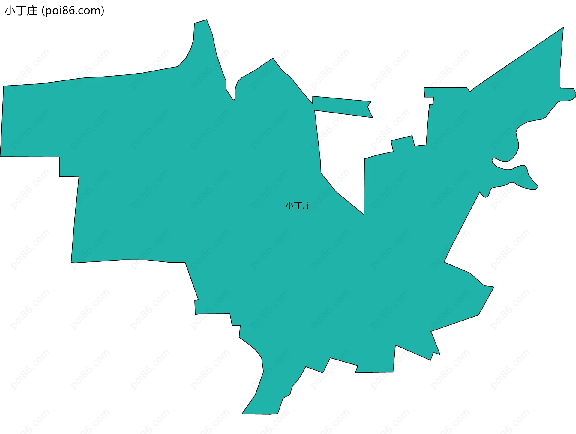 小丁庄边界地图