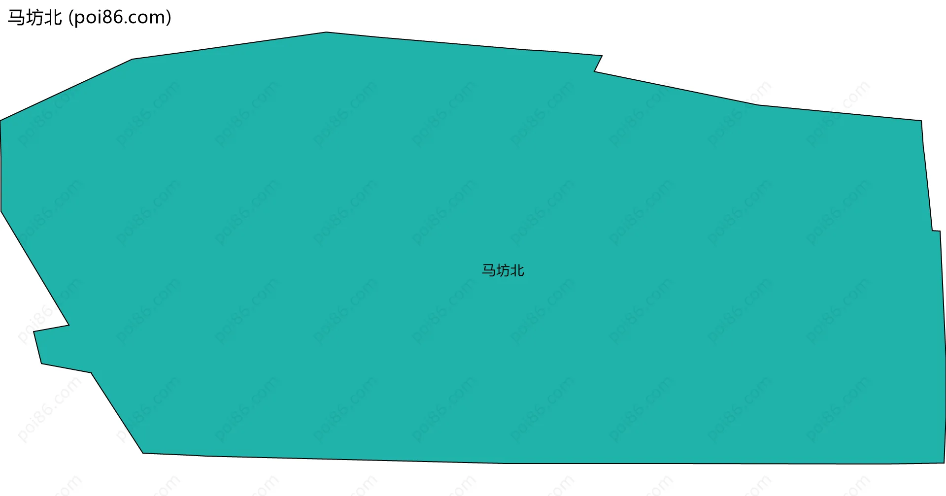 马坊北边界地图